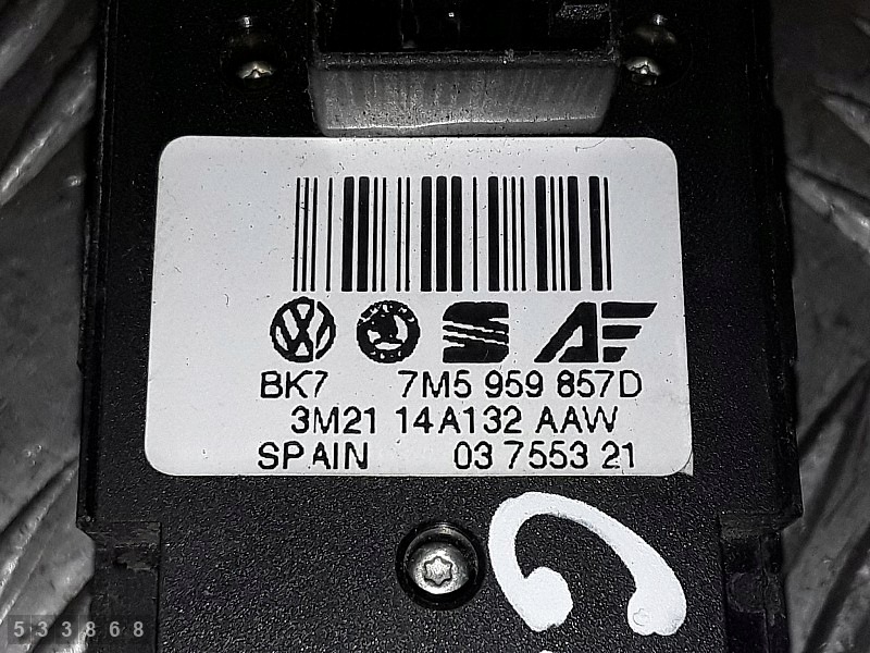 Interruptor Ford Galaxy 2004 7m5959857d Usado image 5
