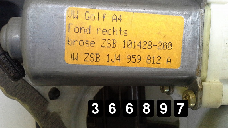 Regulador de Vidro VW Golf 1999 1J4839756A image 6