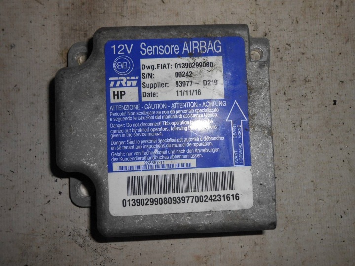 FIAT DUCATO BOXER JUMPER - AIRBAG-TURVATYYNYMODUULI 01390299080