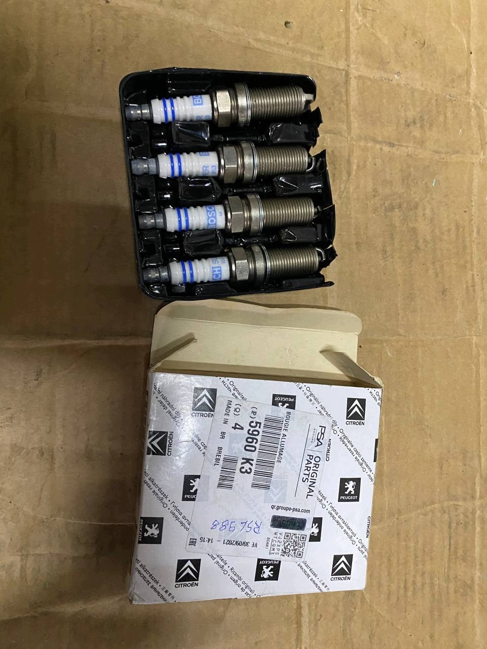 Peugeot 307 407 807 Expert II Spark Plug Set 4pcs 5960K3