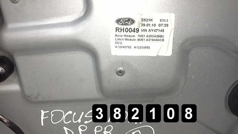 Régulateur de vitre Ford Focus 2010 OEM 7M51A203A28BC image 6