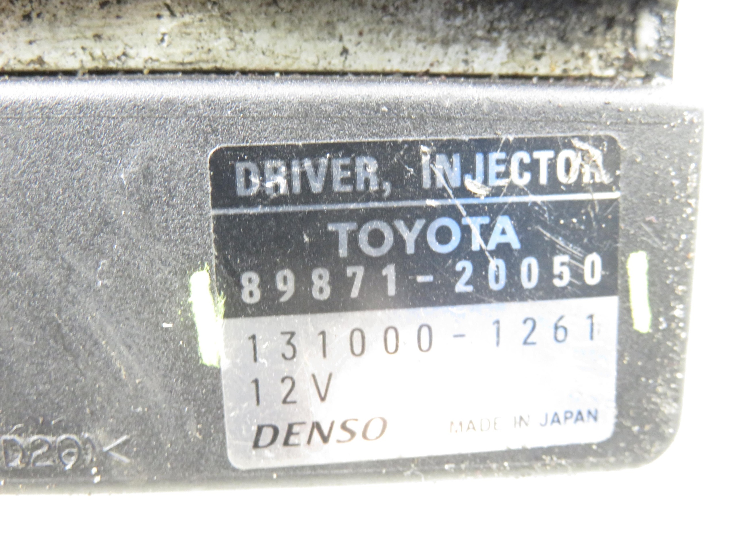 Ruiskutussäädin Toyota Corolla Verso 89871-20050