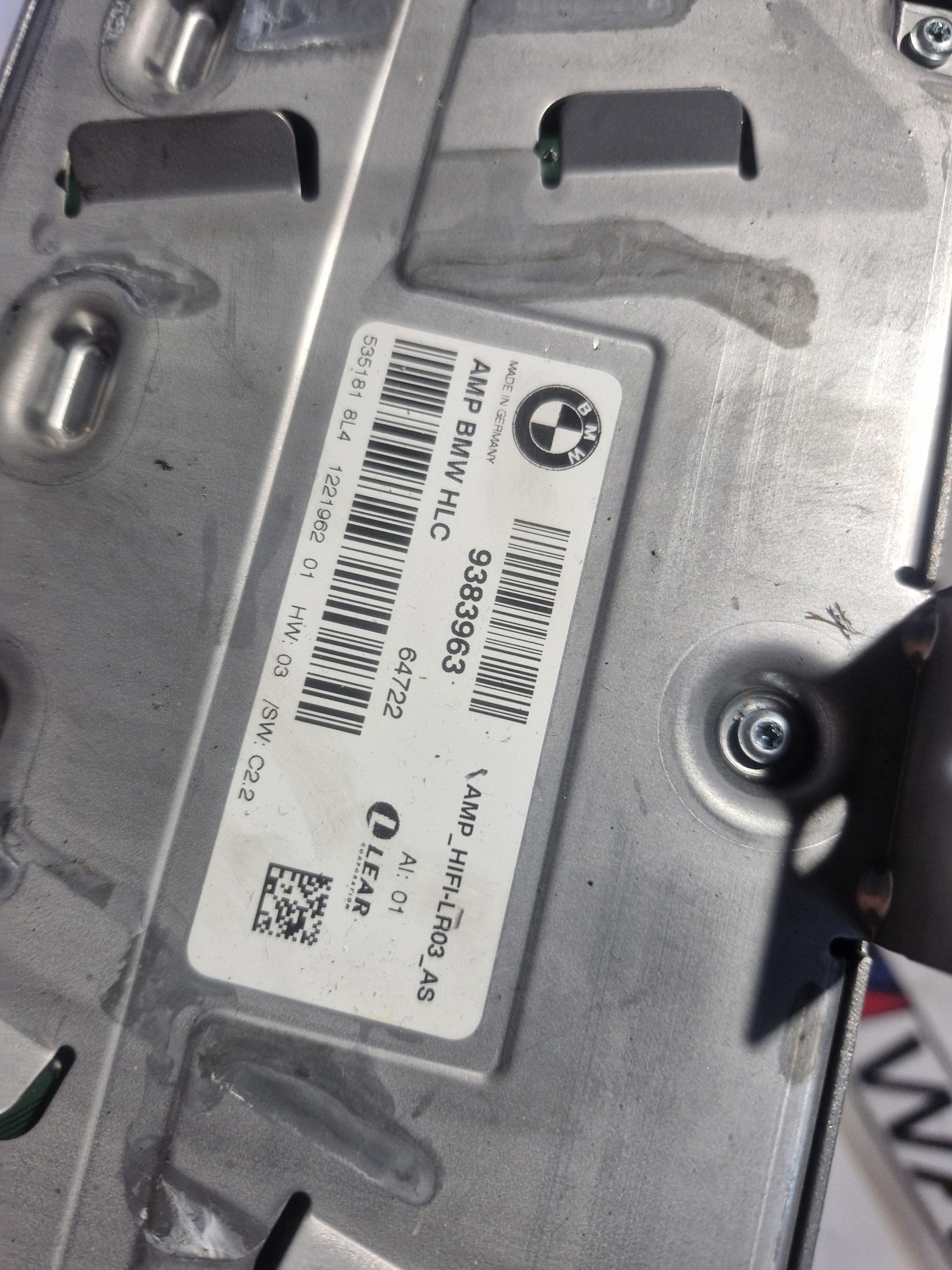 9383963 BMW F20 F21 F30 F31 AUDIO HIFI VAHVISTIN