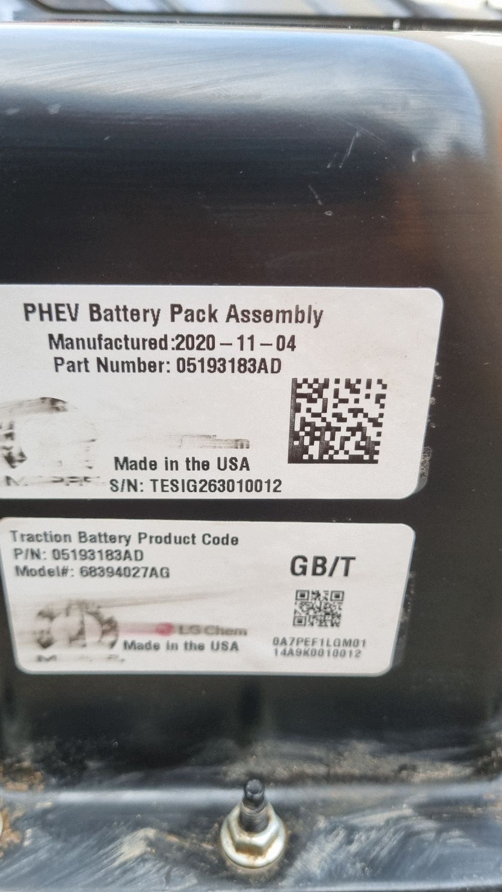 Batterie traction HEV/EV Chrysler Pacifica 05193183AD image 6