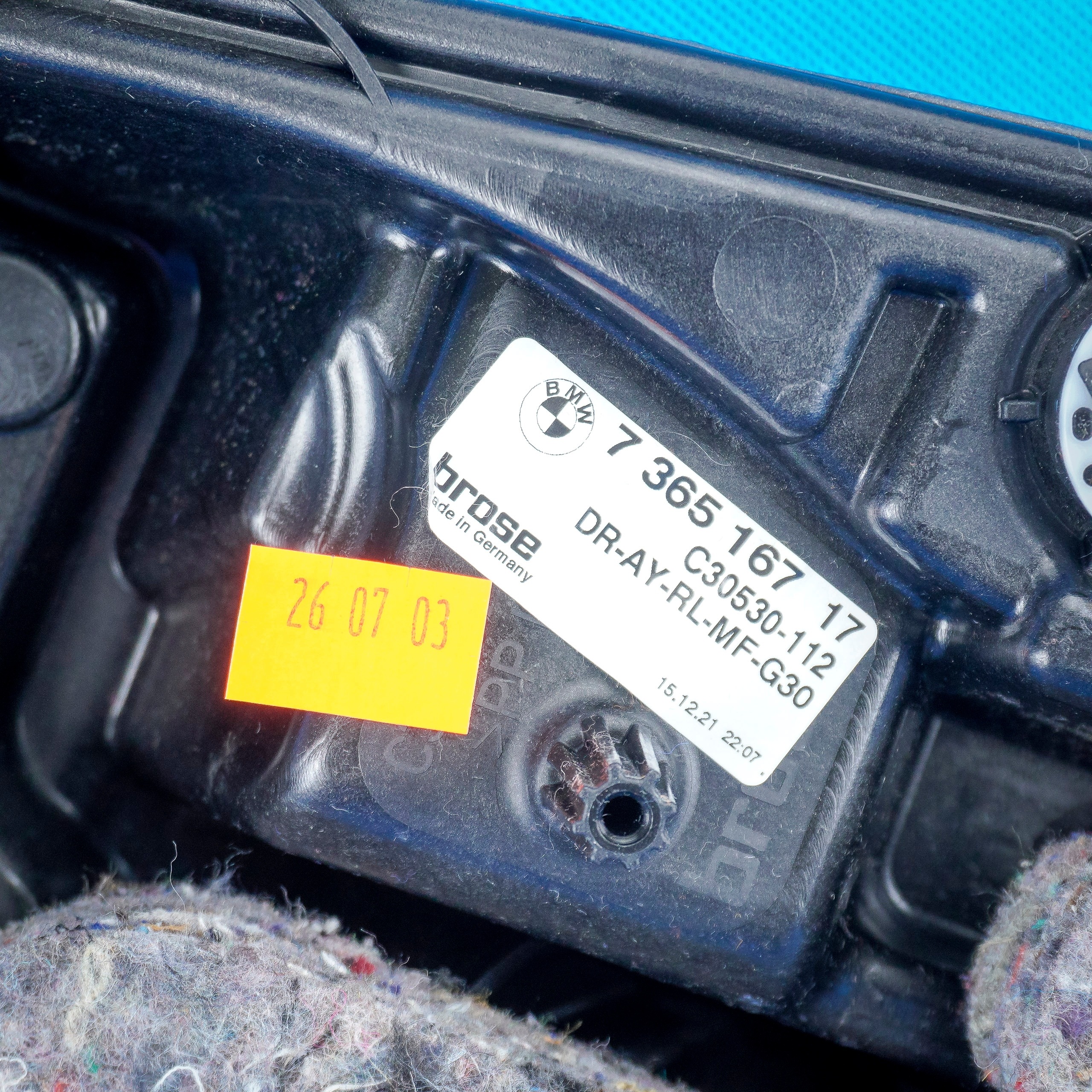BMW 5 G30 Window Regulator Rear Left image 6