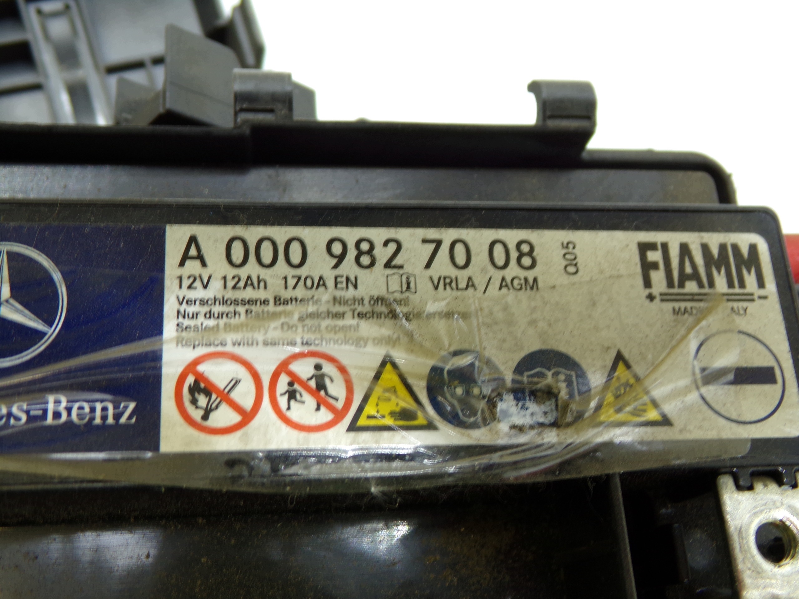 Extra AGM-accu module Mercedes W212 W246 A0009827008 image 4