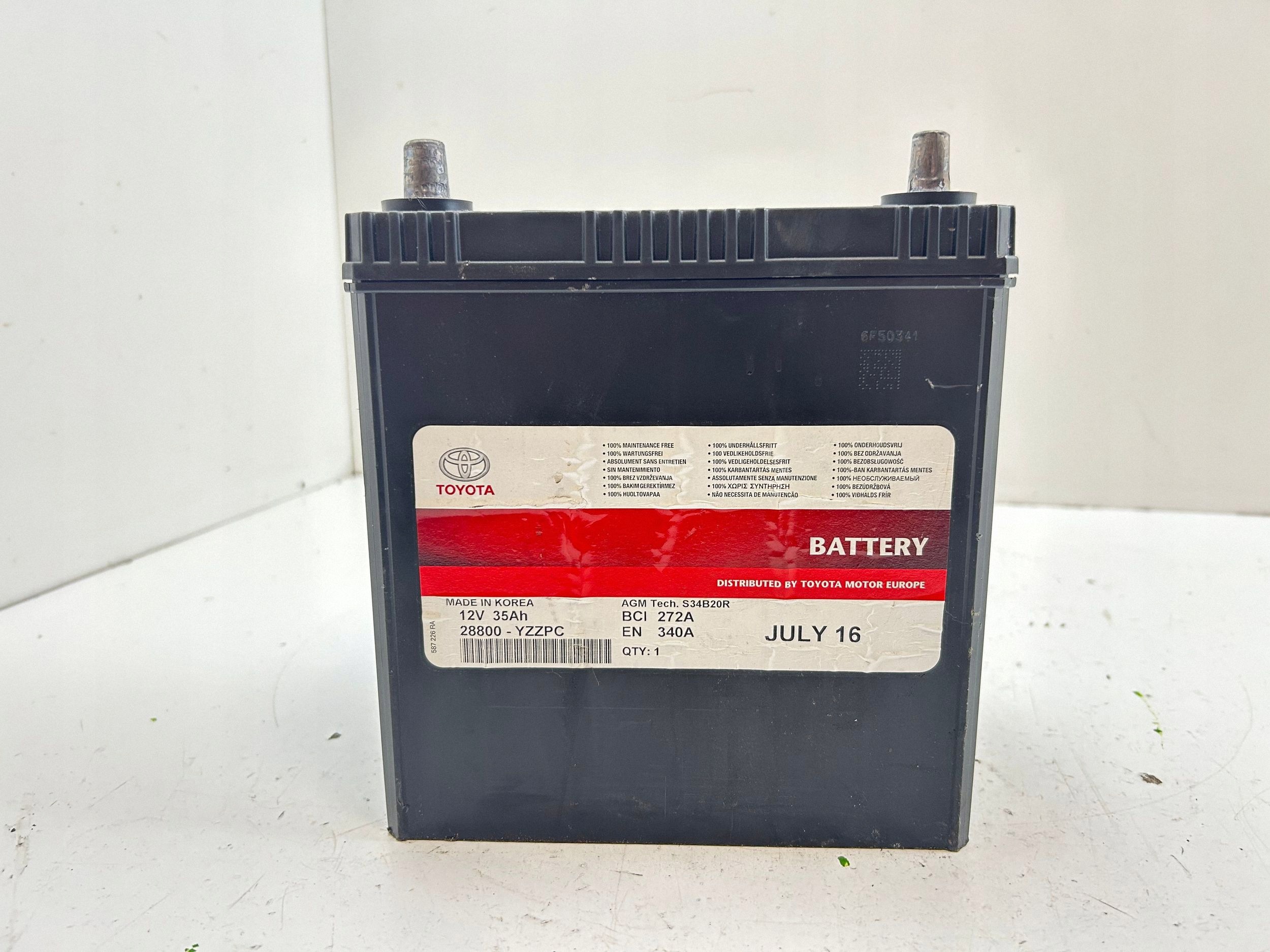 Batterie Toyota OE 28800YZZPC d'occasion image 5