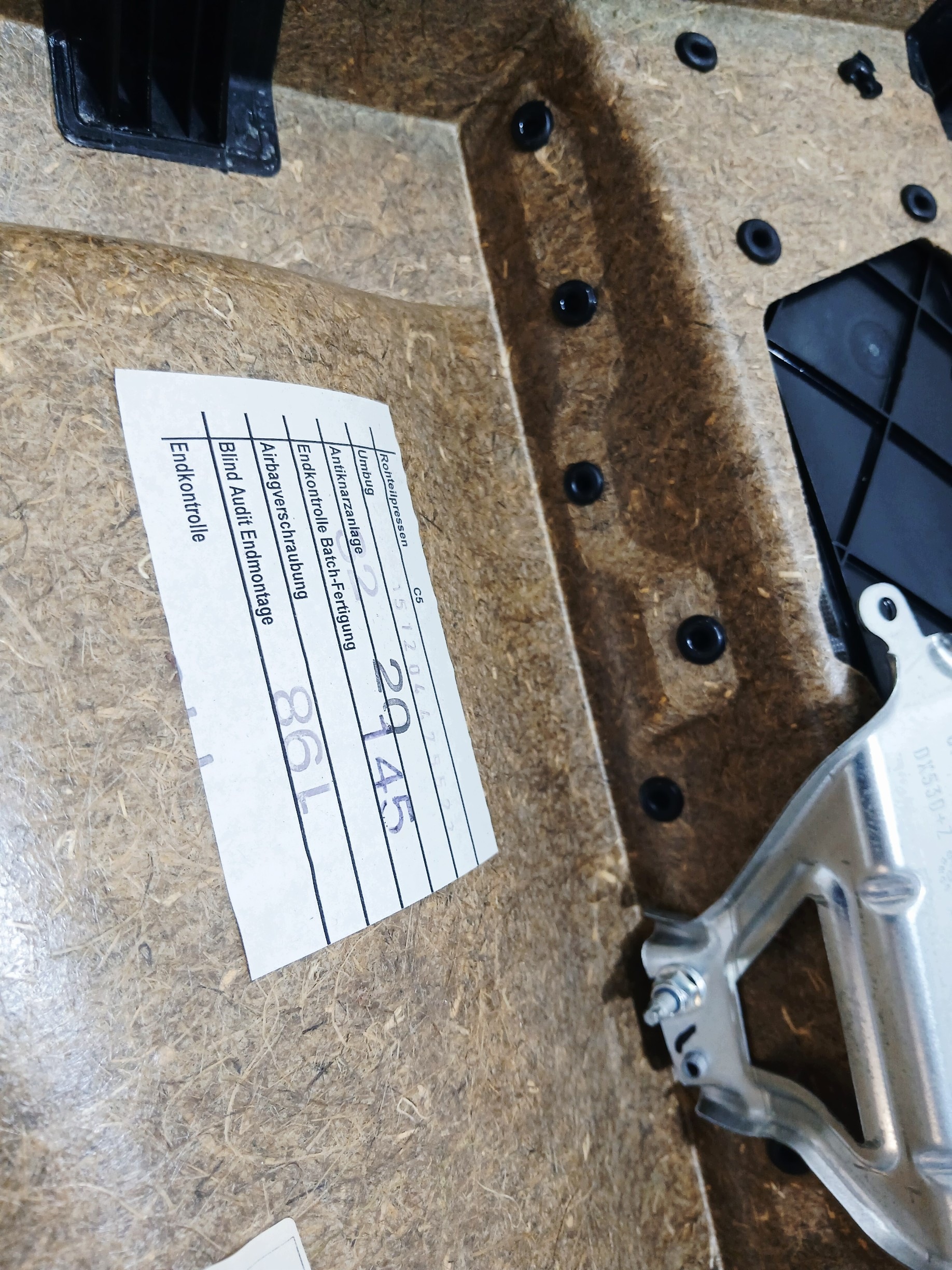 Panneau de porte arrière gauche BMW E60 E61 gris image 9