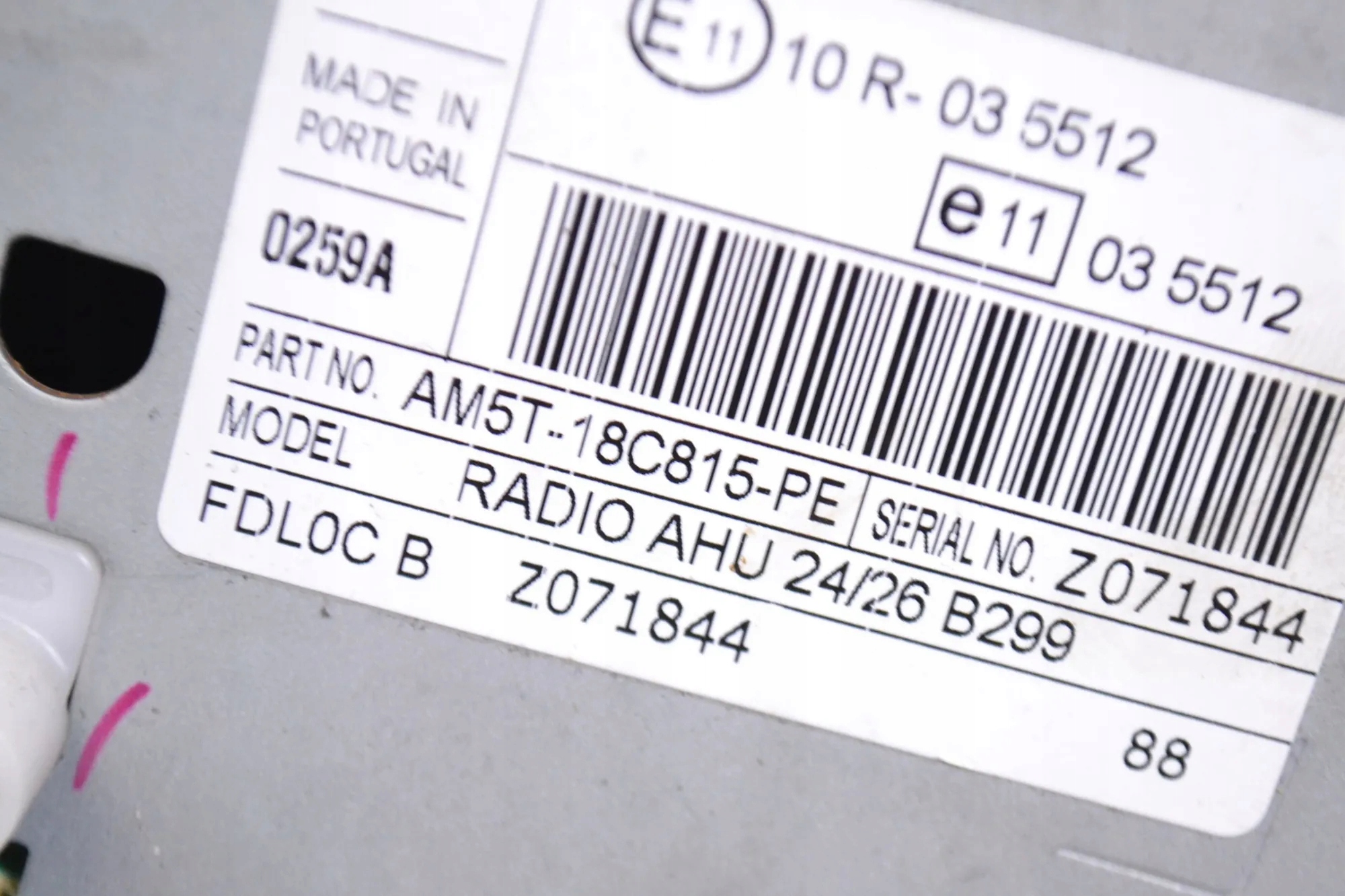 Chargeur CD Ford Fiesta VI AM5T18C815PE image 4