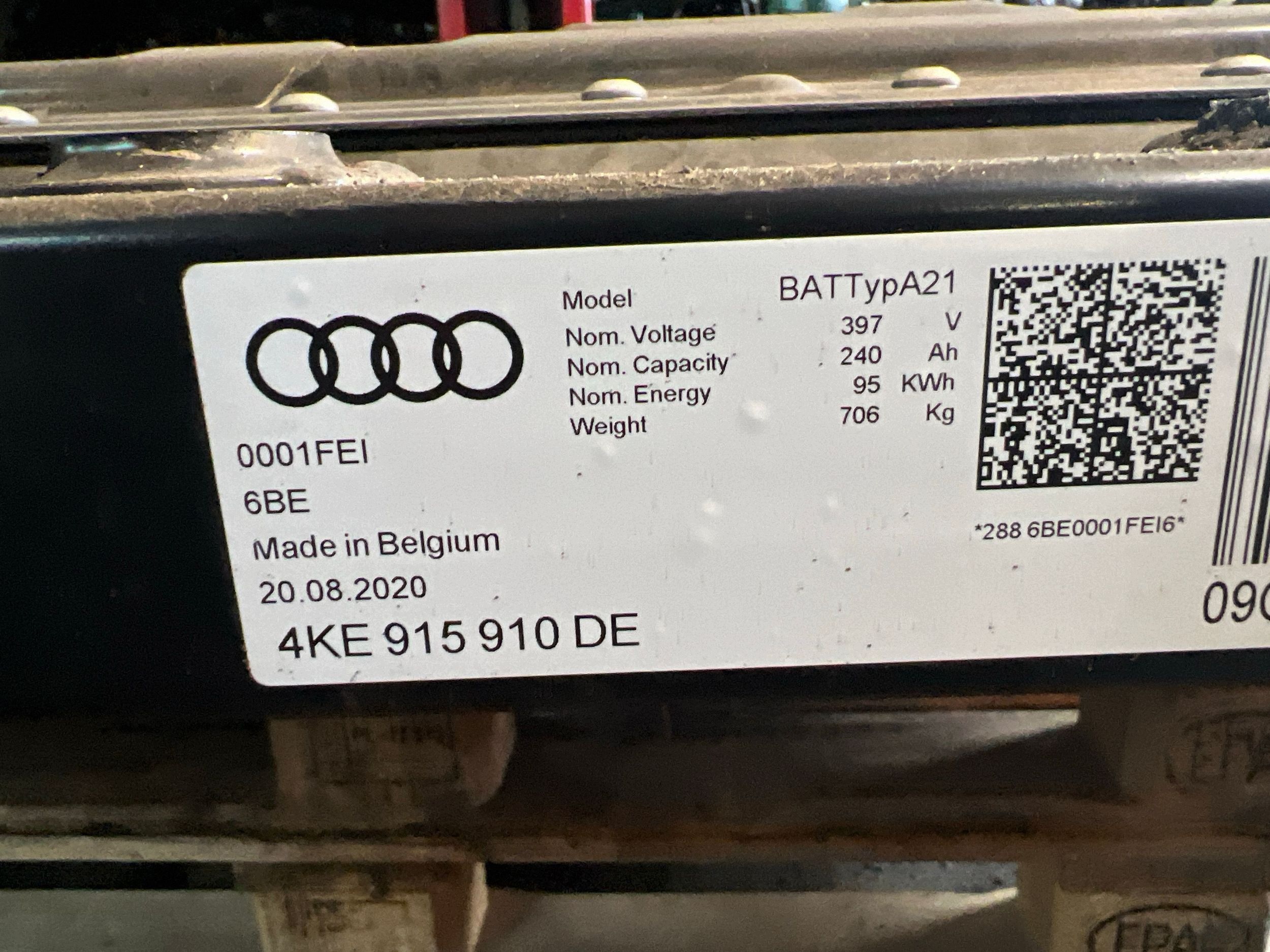 Cellule de batterie Audi e-tron 2020 4KE915910DE image 8