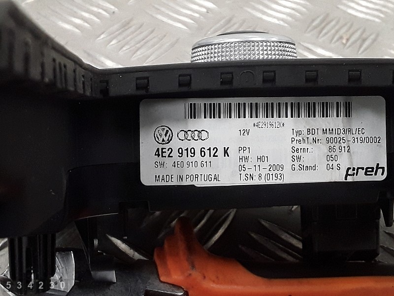 Interruptor Audi A8 D3 4E2919612K Usado image 5