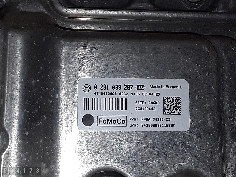 ECU Ford Transit Courier 2022 KV6A5H298DB image 4