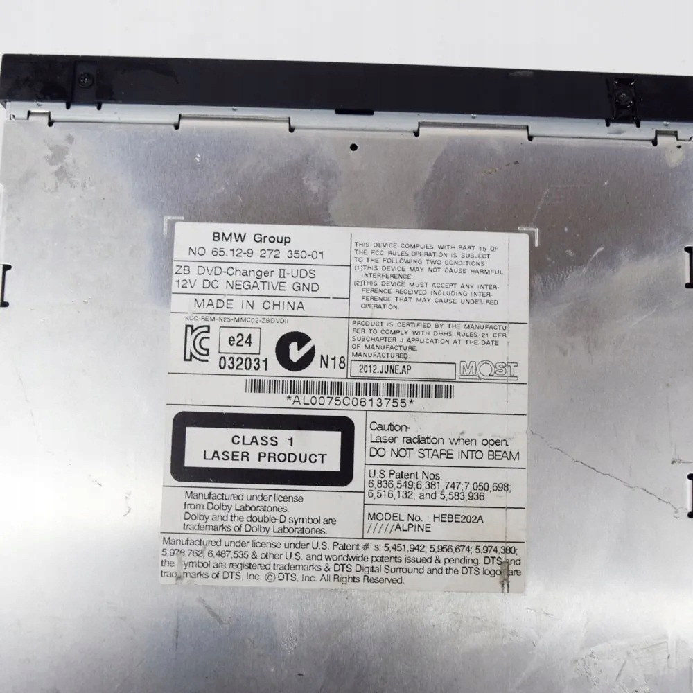 Changeur CD BMW 5 (F10) 14202601 image 6