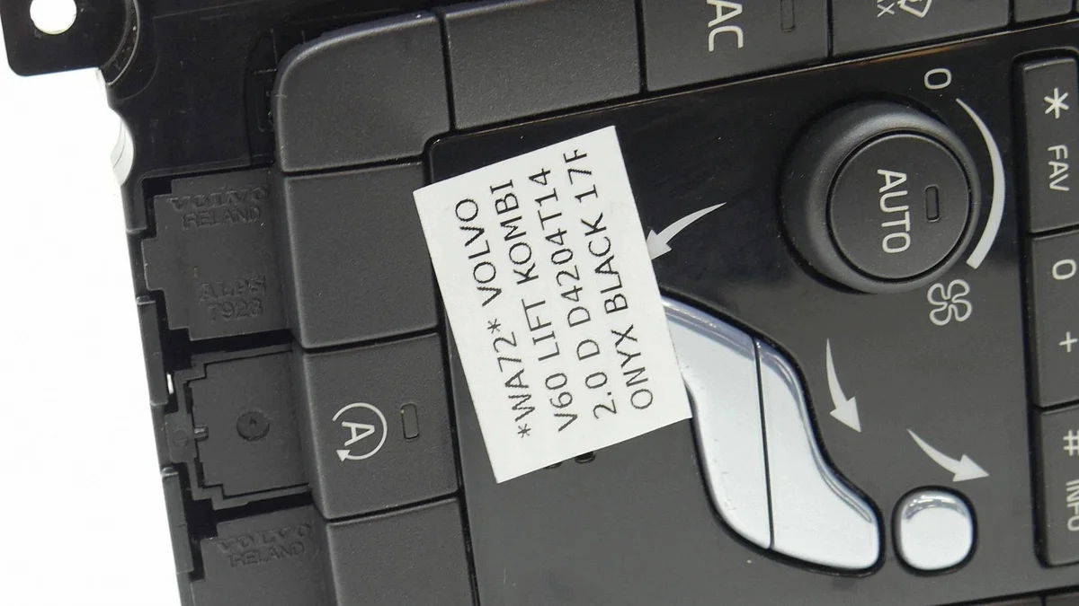 Kontrollpanel AC Volvo XC60 I 31443426 image 4