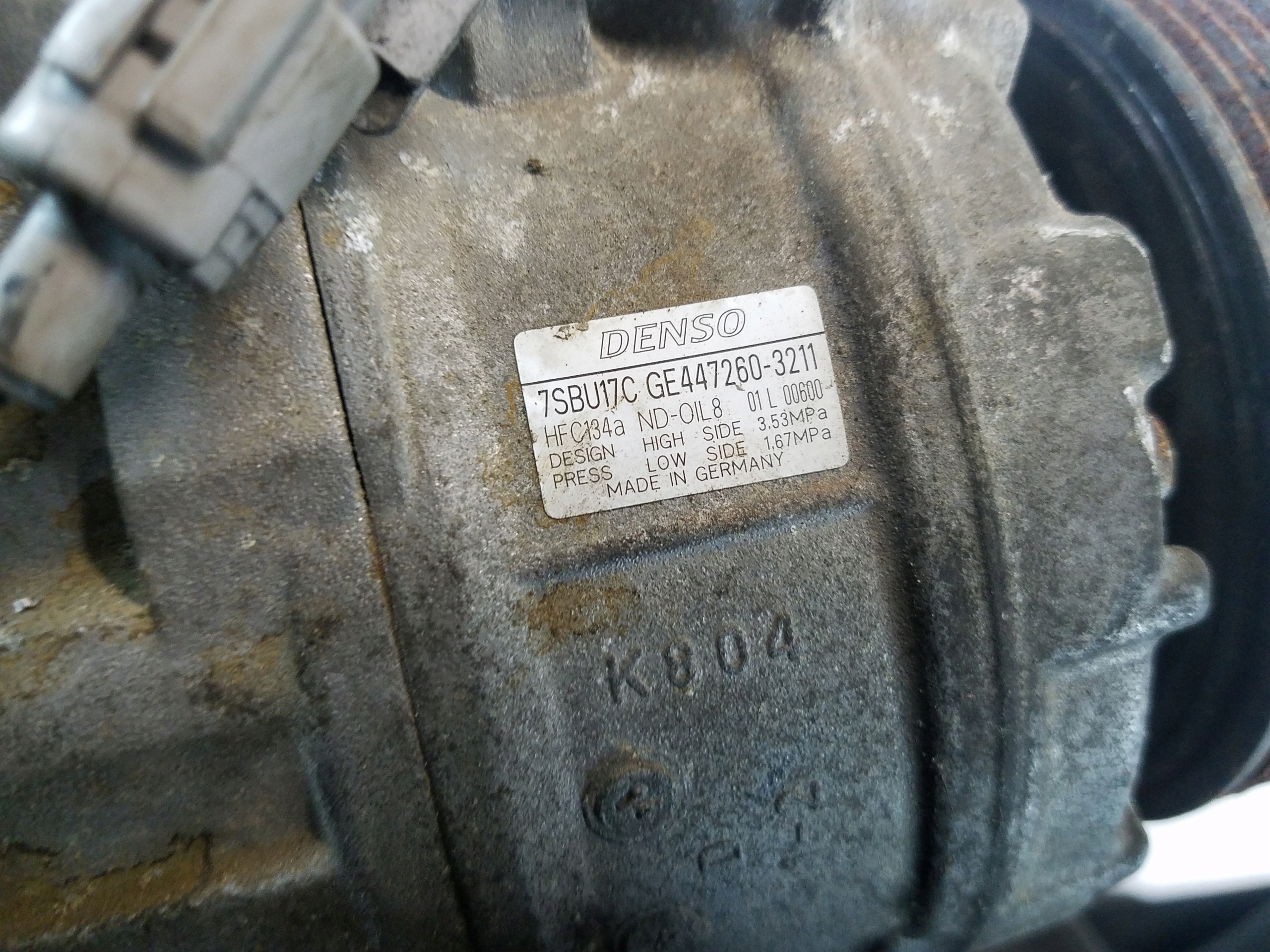 Ilmastointikompressori BMW 5 E60 E61 3.0 D 447260-3211 image 3