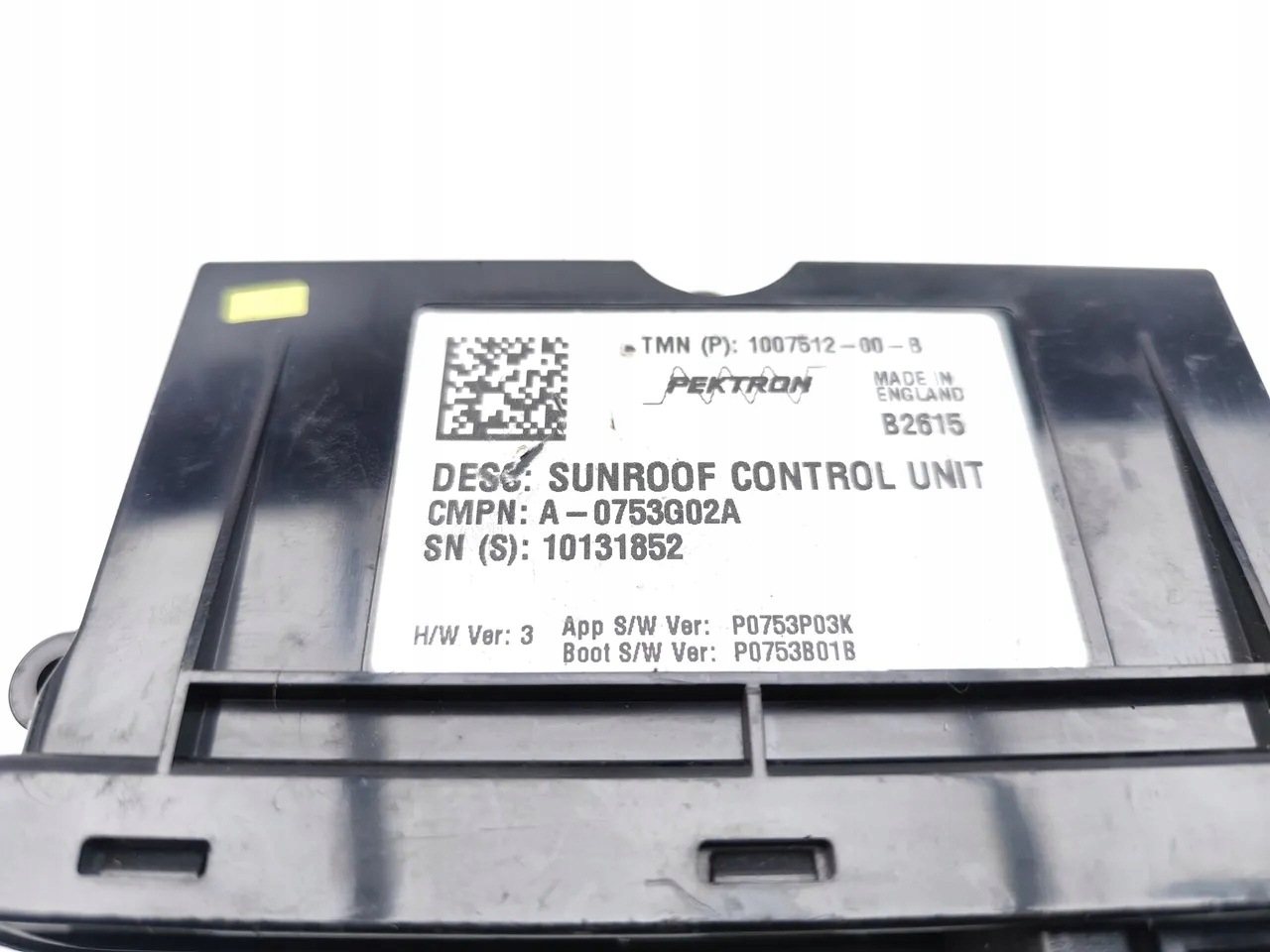 Tesla Model S Module Toit Ouvrant 100751200B image 7
