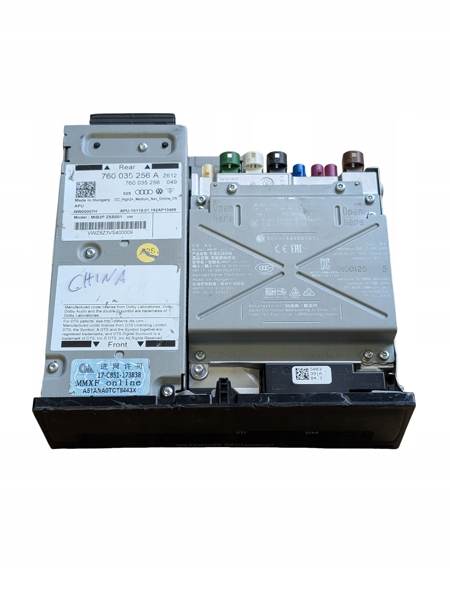MMI-moduuli VW Touareg III 760035256A