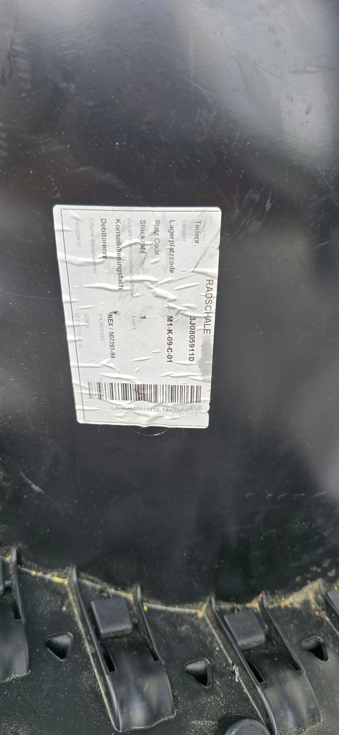 Paralama Audi OE 3J0805911D Usado image 3