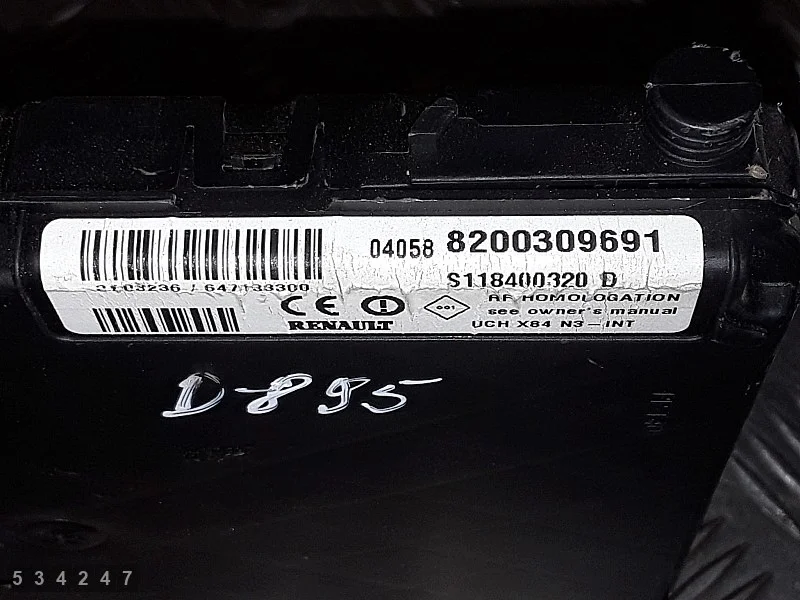 ECU Renault Scenic II 1.6 83kW 8200309691 image 4