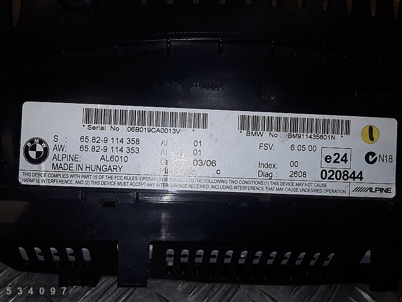 BMW 5er E61 Display 9114358 Gebraucht image 7