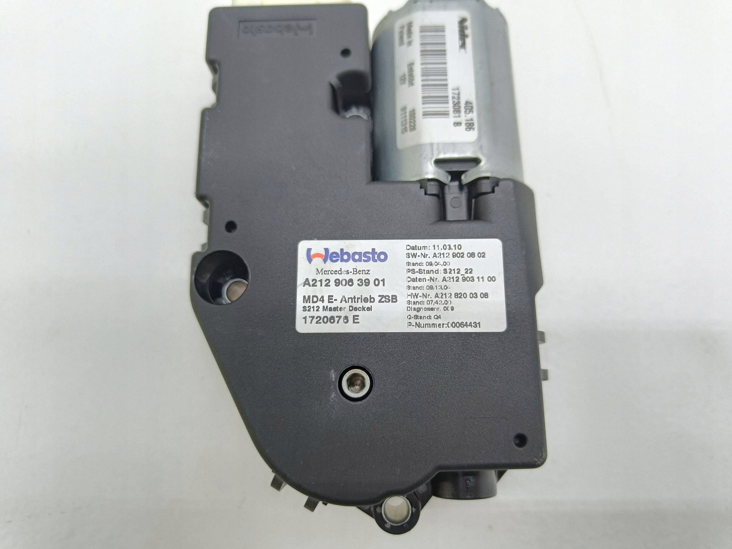 Moteur toit ouvrant Mercedes E W212 2010 image 8