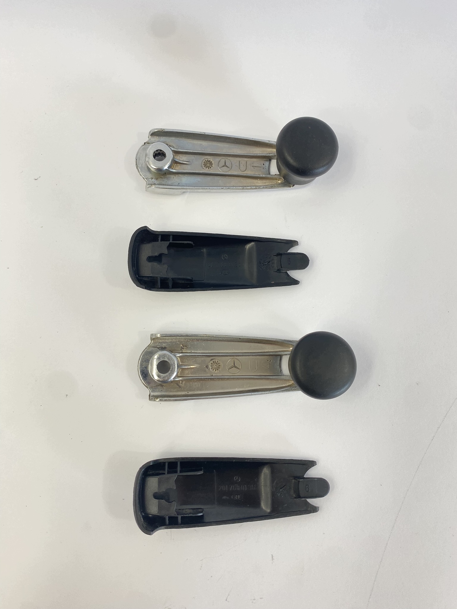 Fensterheber-Kurbel Schwarz Mercedes W126 W124 W201 OEM 20176801360 image 6
