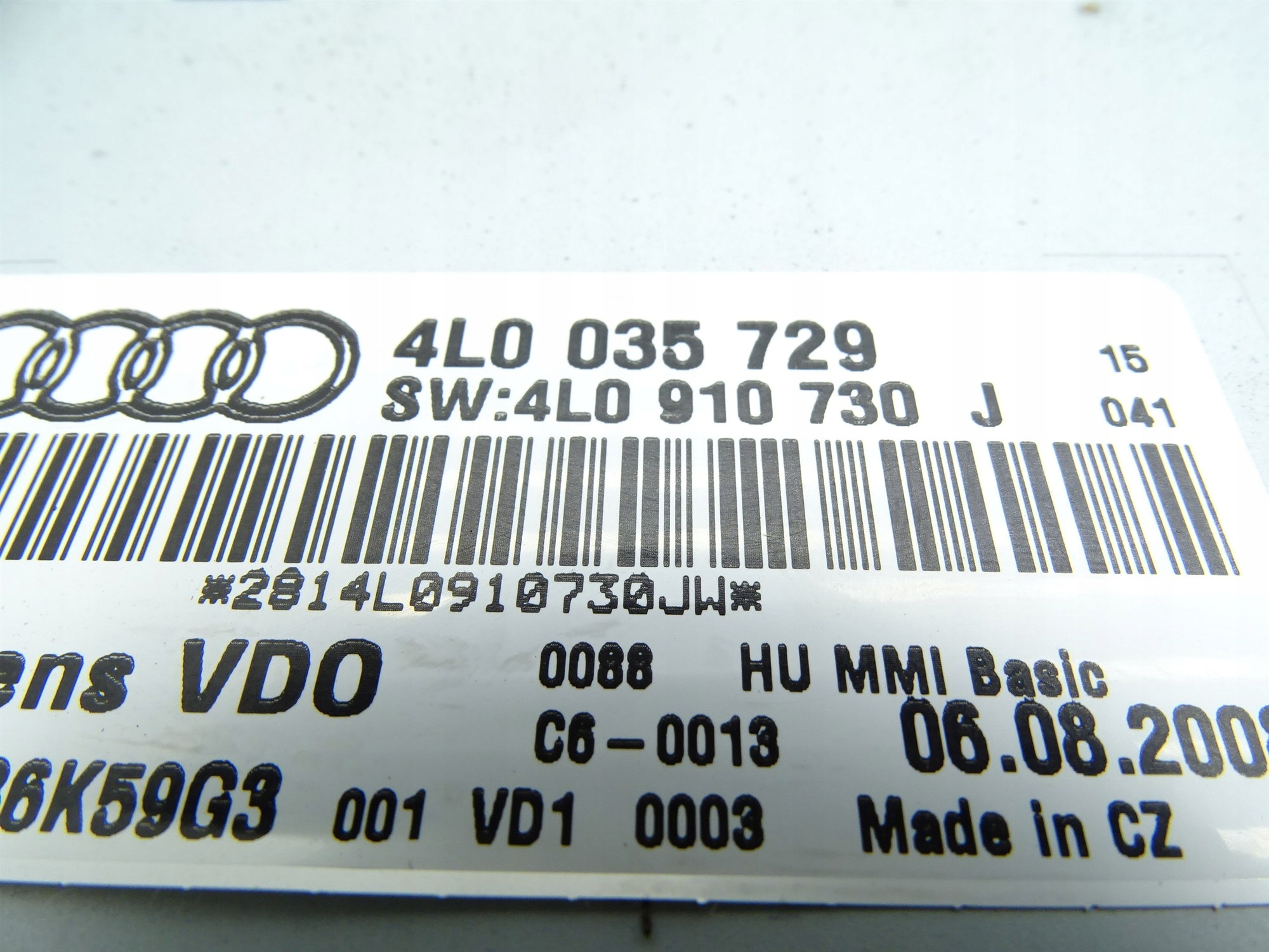 Changeur CD Audi Q7 4L0910730J Occasion image 5