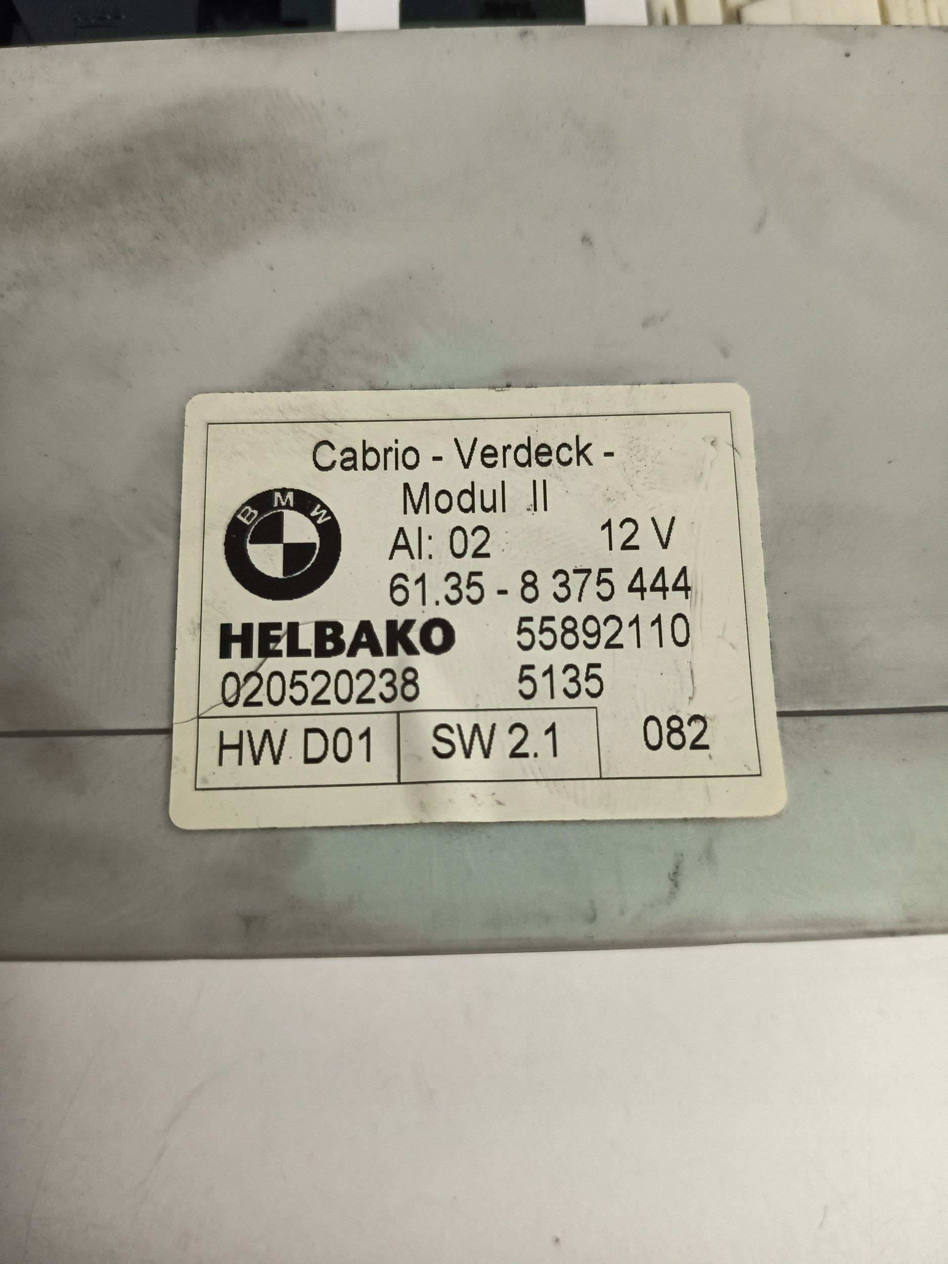 Module de toit BMW E46 Cabrio 8375444 image 4