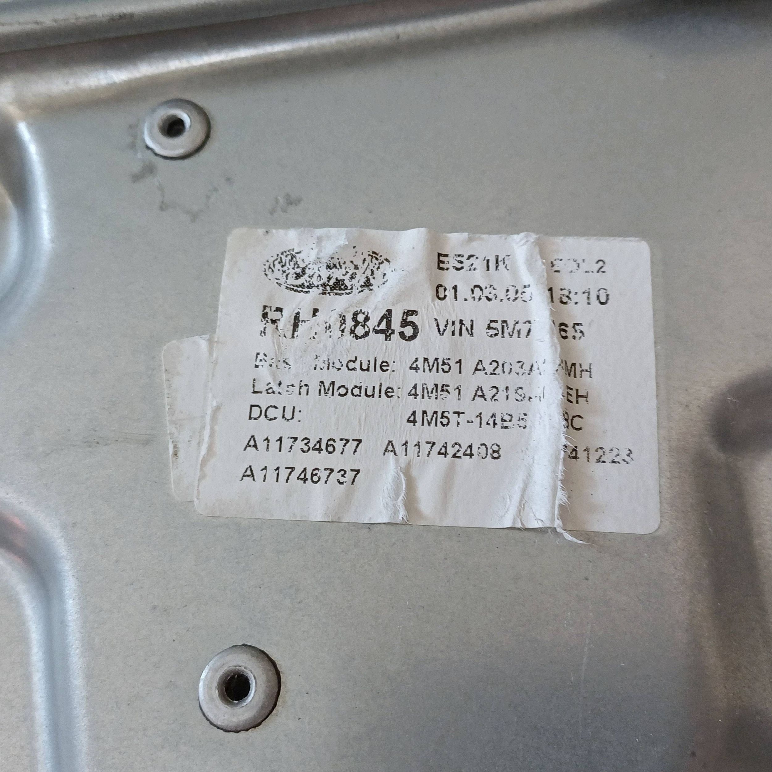 Manual Window Regulator Front Right Ford Focus II DRC121573 image 5