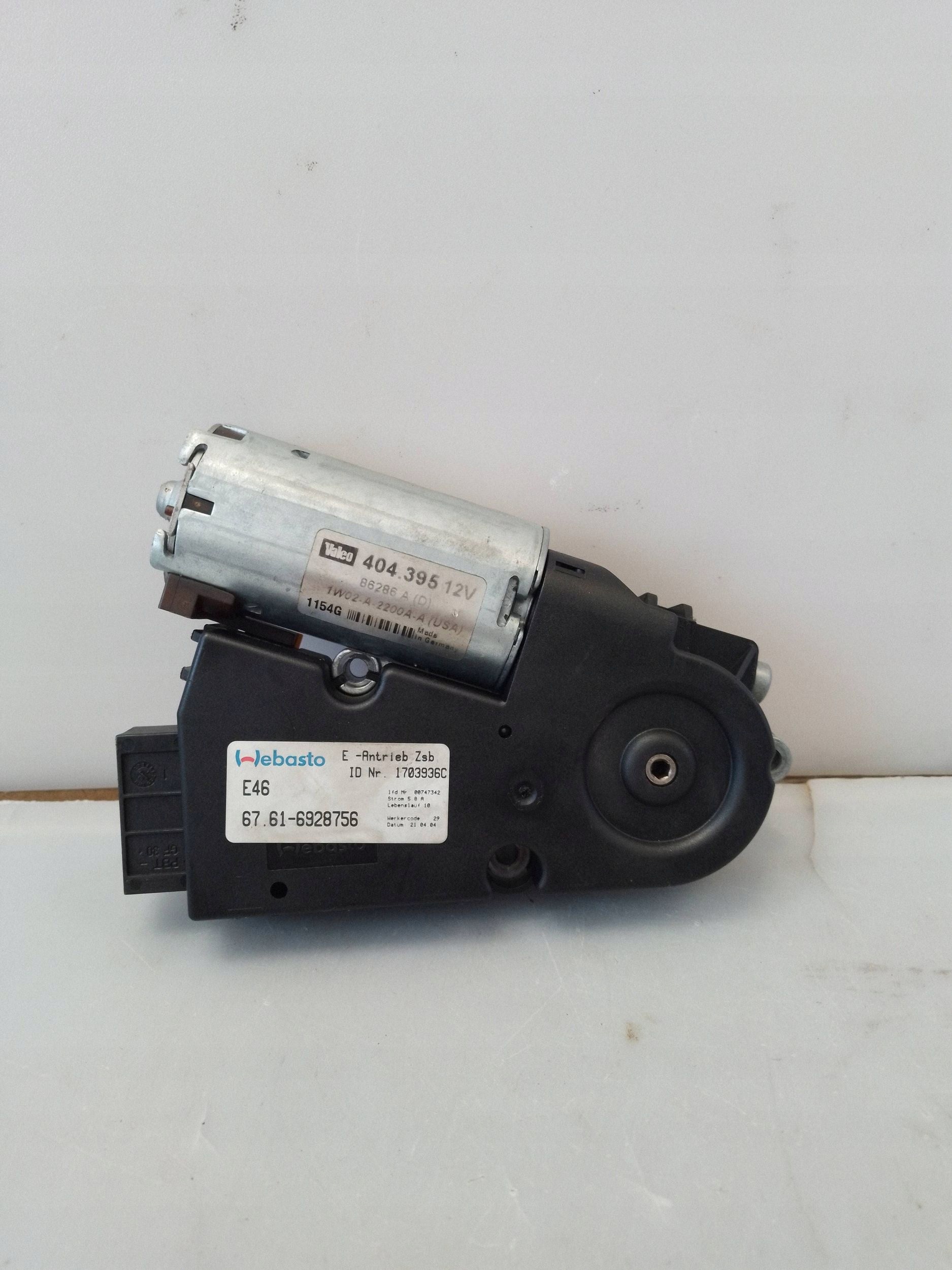 Motor do Teto Solar BMW E46 6928756 Usado image 2