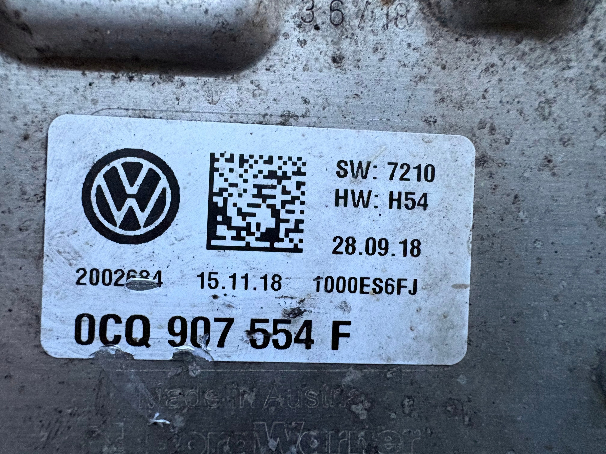 Haldex-sillan ohjainmoduuli 0CQ907554F Audi VW image 2