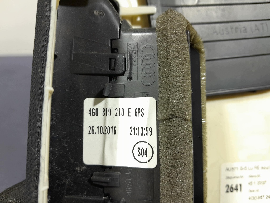 AUDI A6 C7 LIFT 14- KOMBI B-SÄULE VERKLEIDUNG RECHTS 4G0867244 image 6