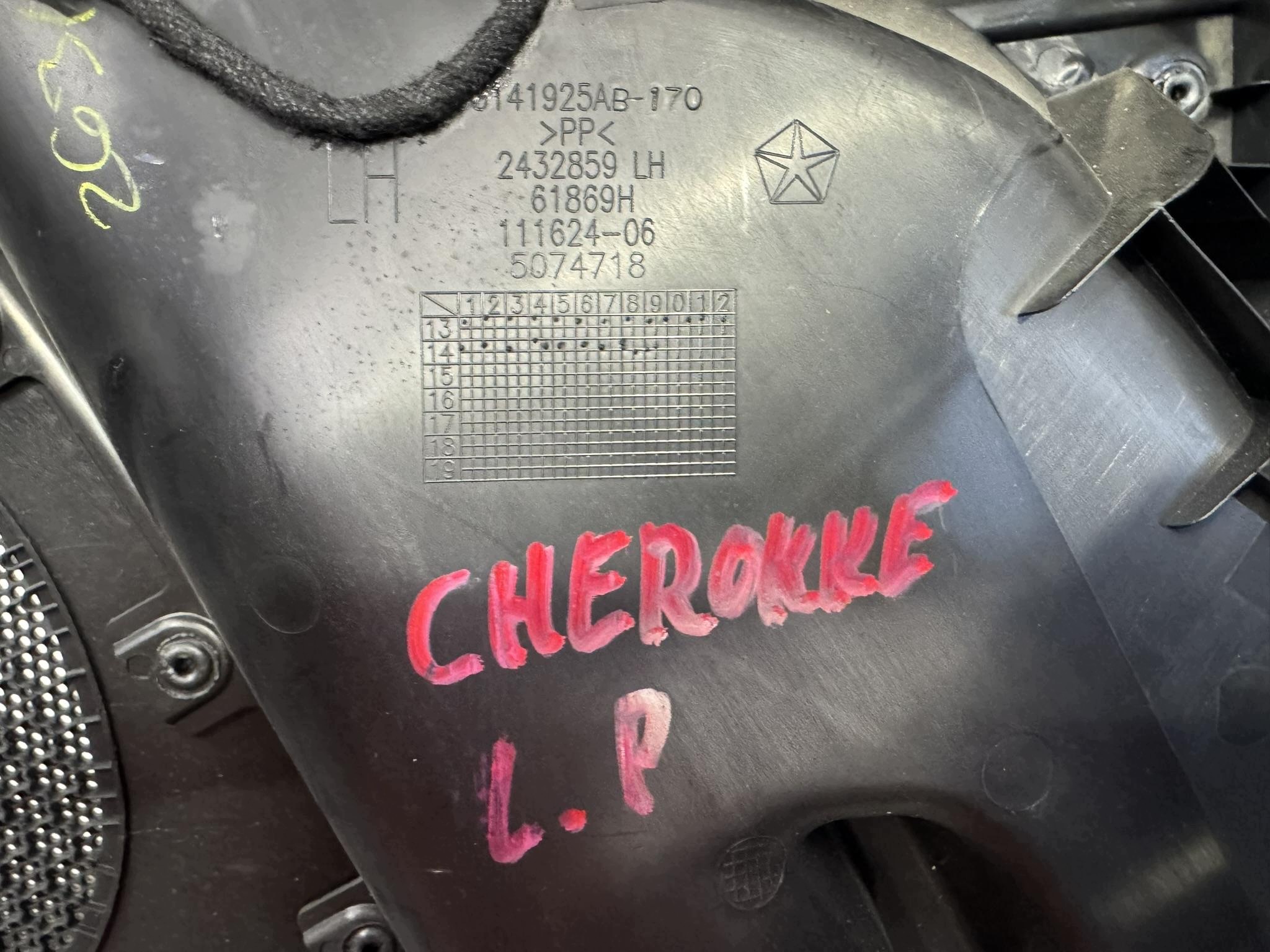 Jeep Cherokee KL Front Left Door Panel Used image 4