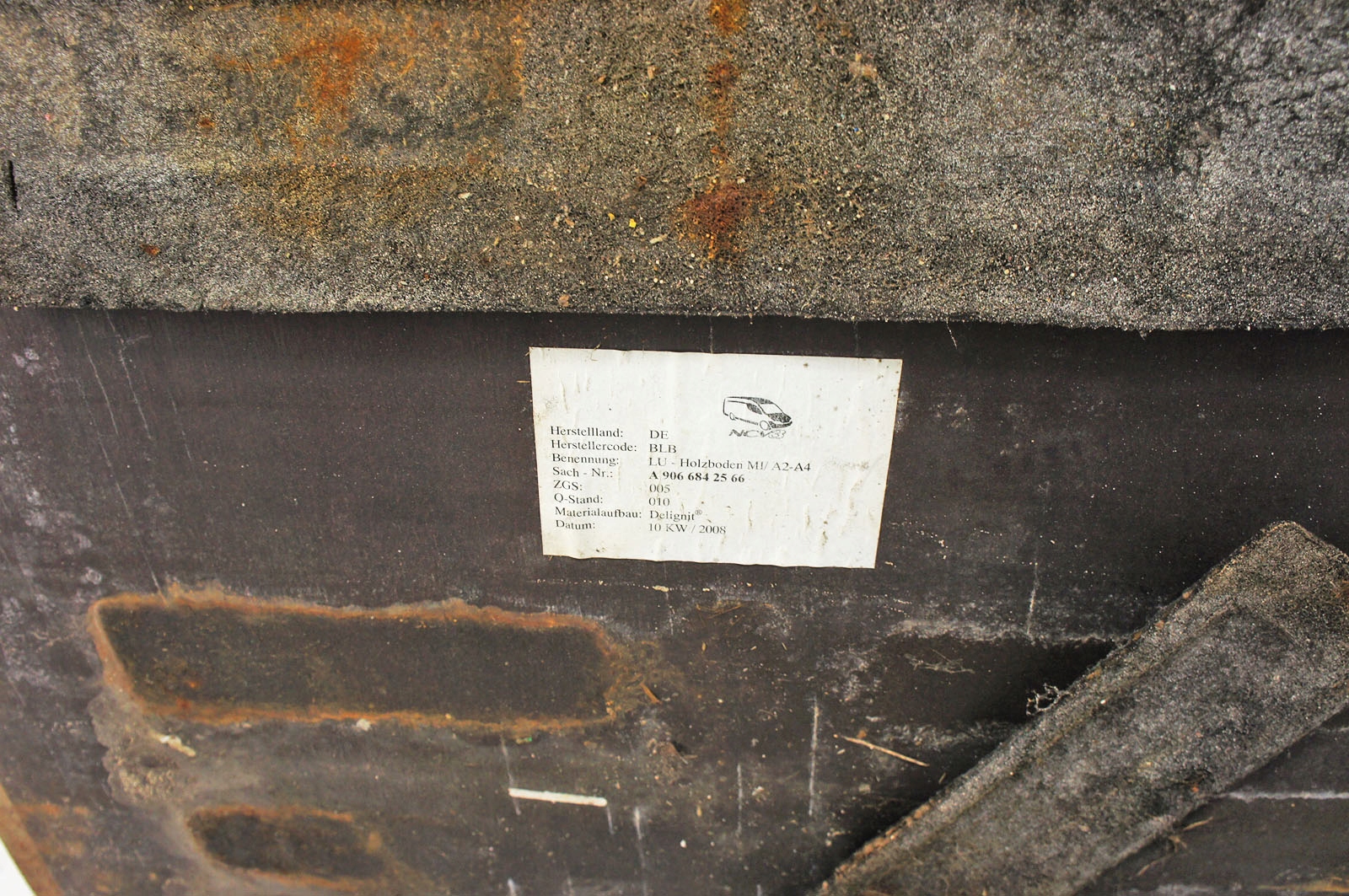 Plancher de coffre Mercedes Sprinter W906 QA012 image 3