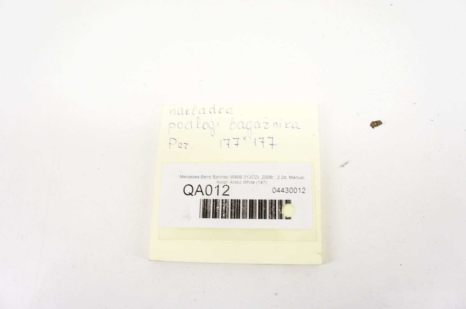 Plancher de coffre Mercedes Sprinter W906 QA012 image 4