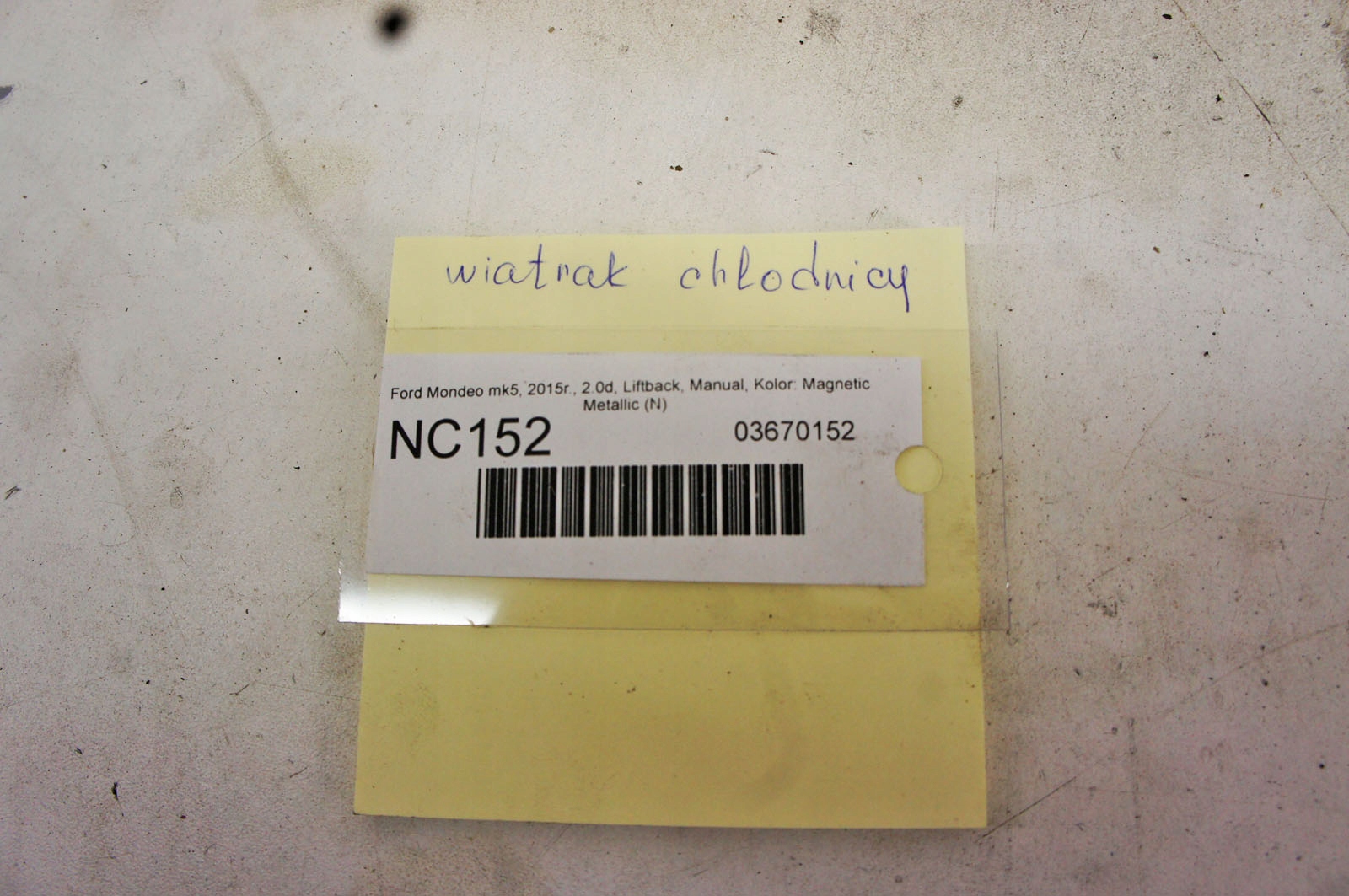 Ford Mondeo Mk5 2.0d Ventilator (NC152-AR45242) image 4