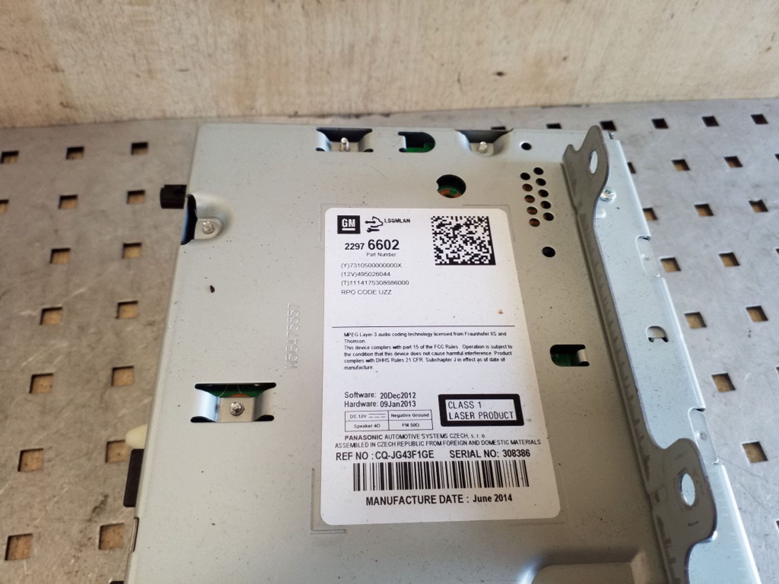 Cambiador CD/DVD Opel Zafira C 22976602 image 3