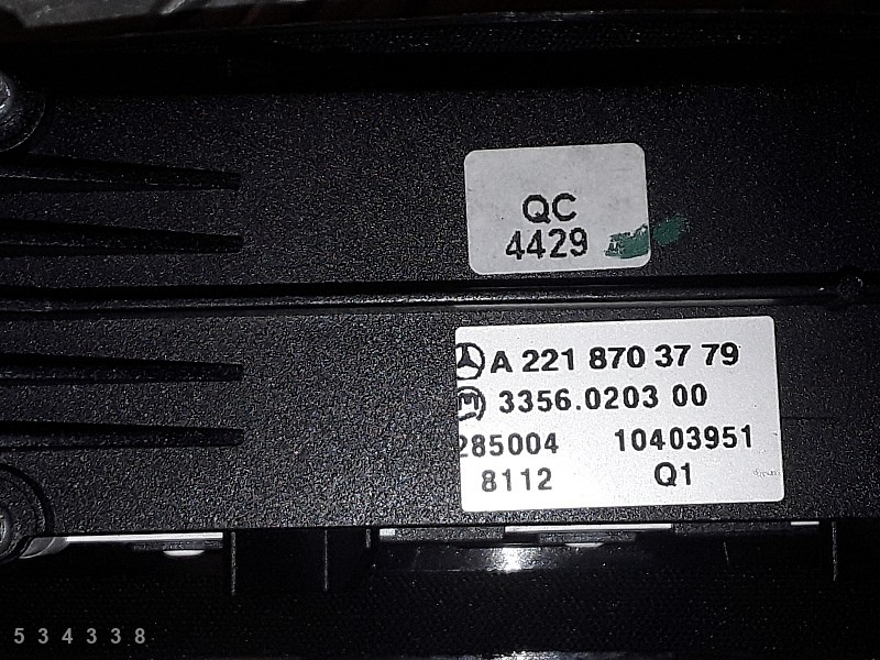 Interruptor Mercedes S Class W221 A2218703779 image 4
