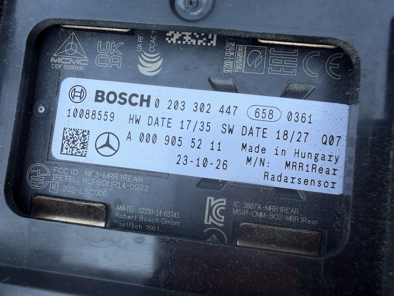 Capteur Radar Mercedes EQB GLB 0009055211 image 5