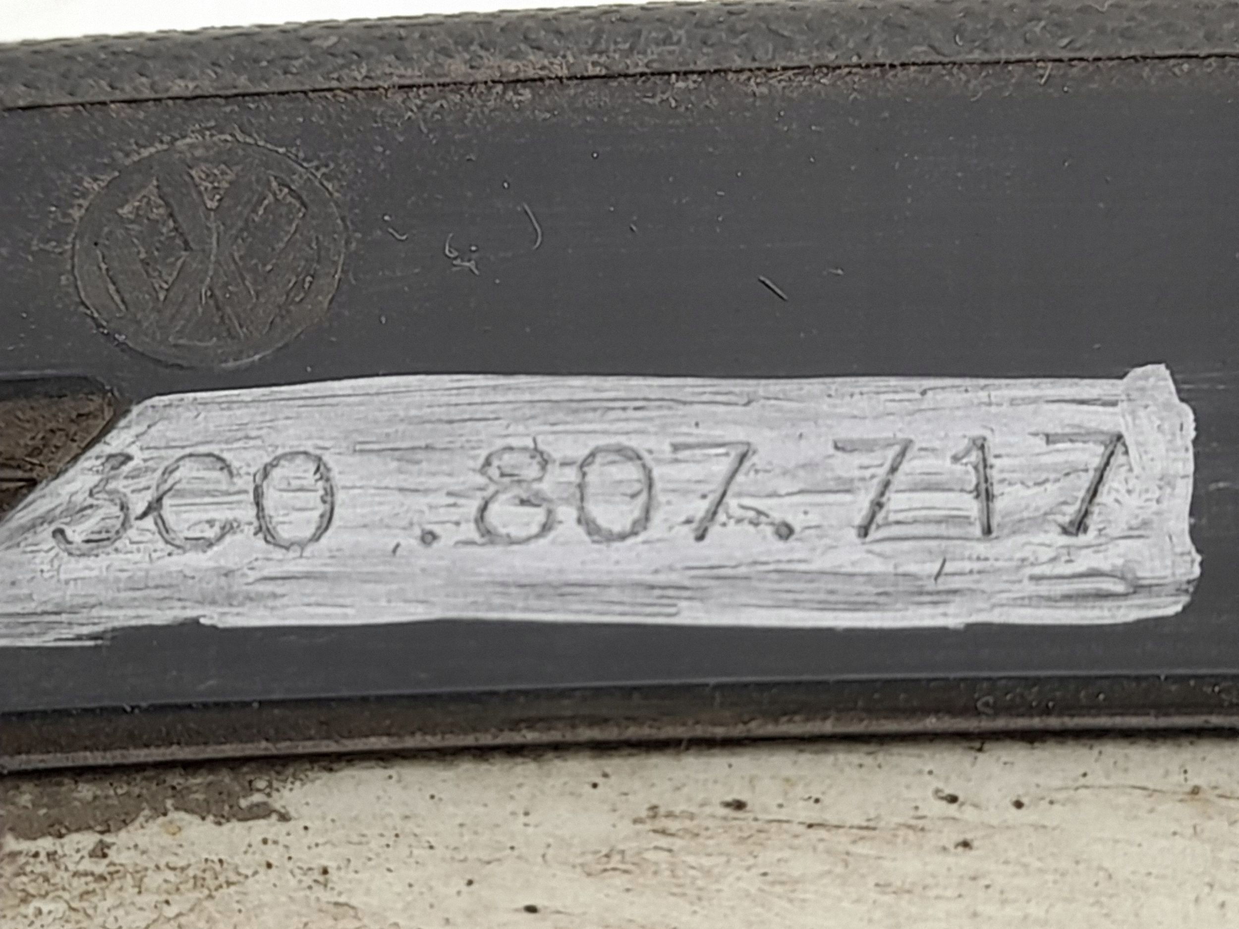 Direction indicator frame with original Volkswagen OE 3C080717 image 4