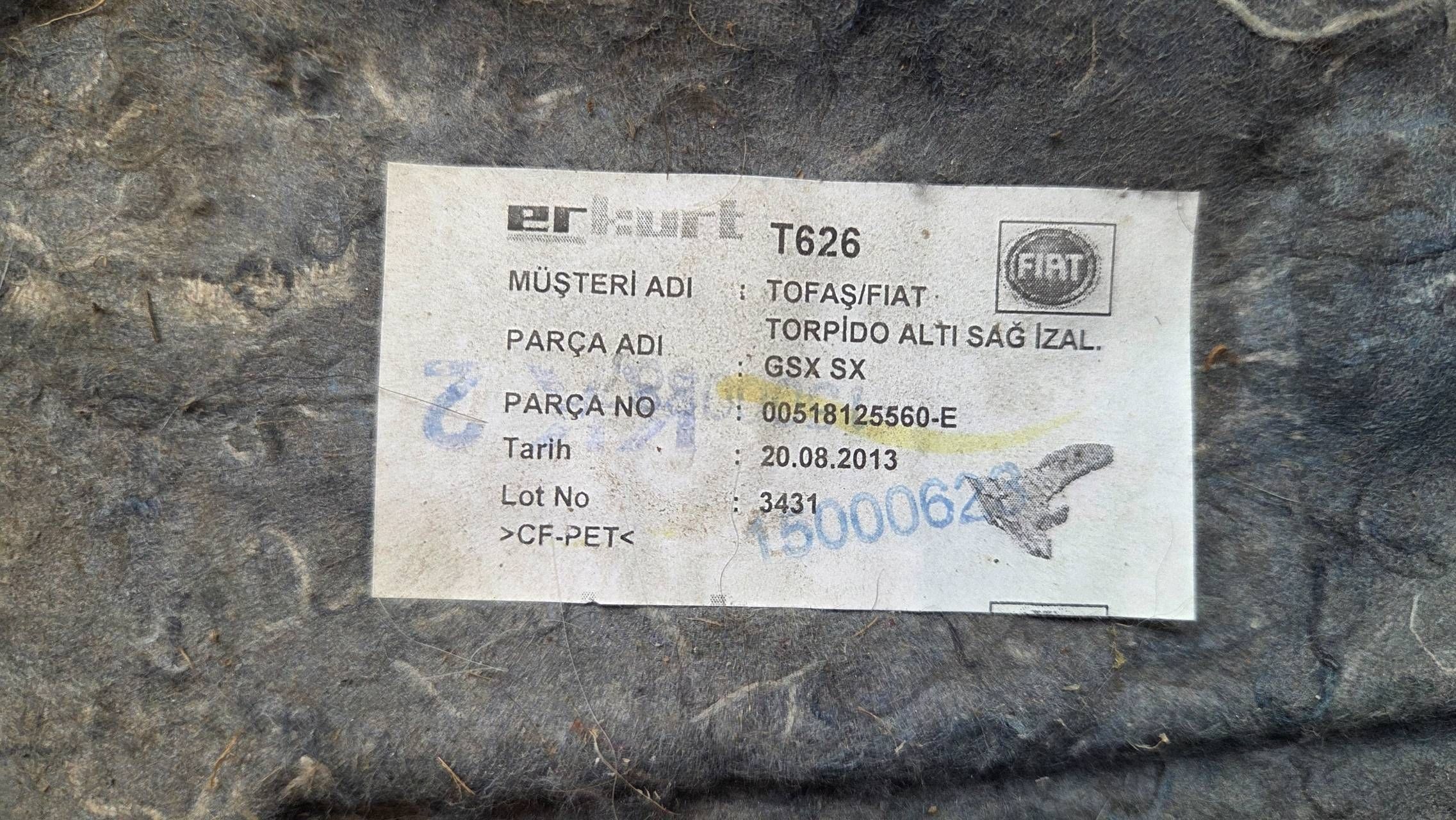 Insulation console Fiat Doblo II 2010- 518125560 image 3