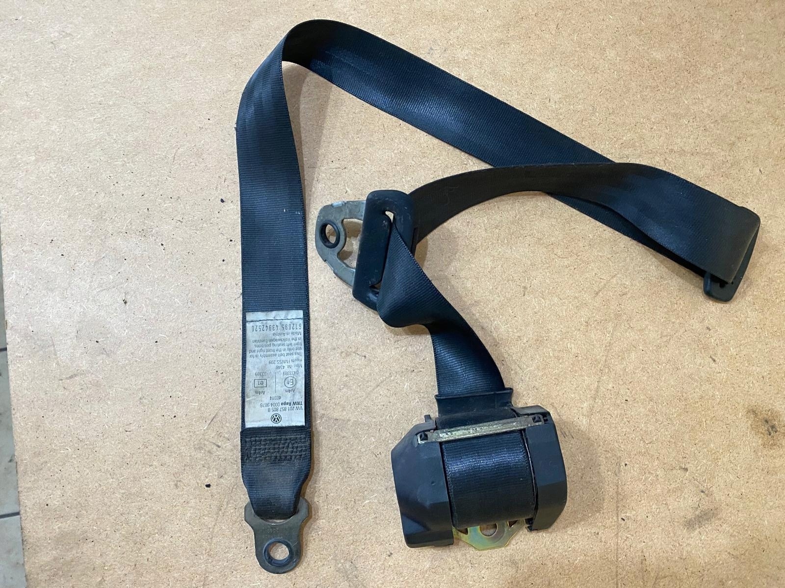 Cintura di sicurezza VW Transporter T4 anteriore