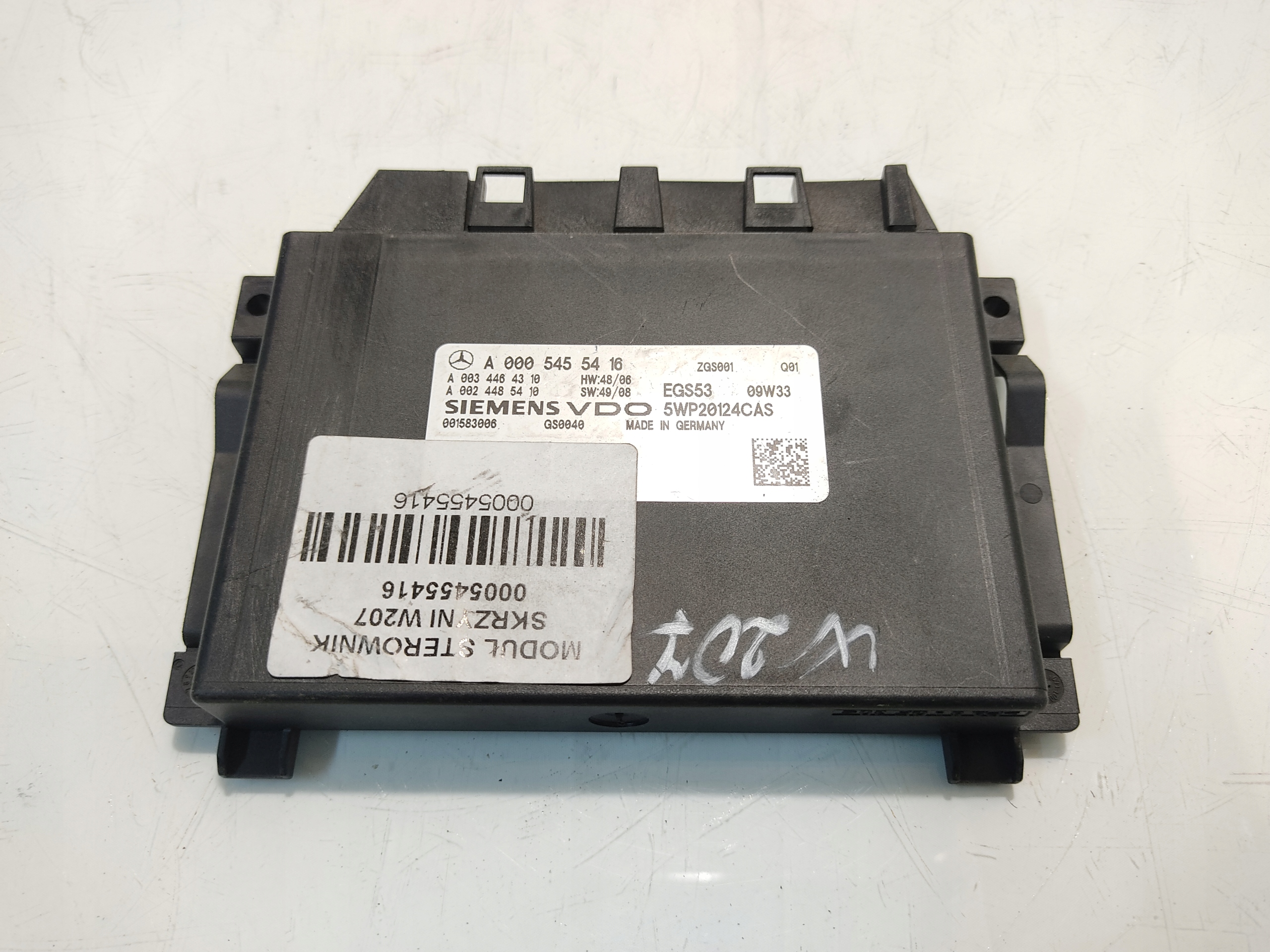 Mercedes W207 W212 Vaihteiston ohjain A0005455416 image 2