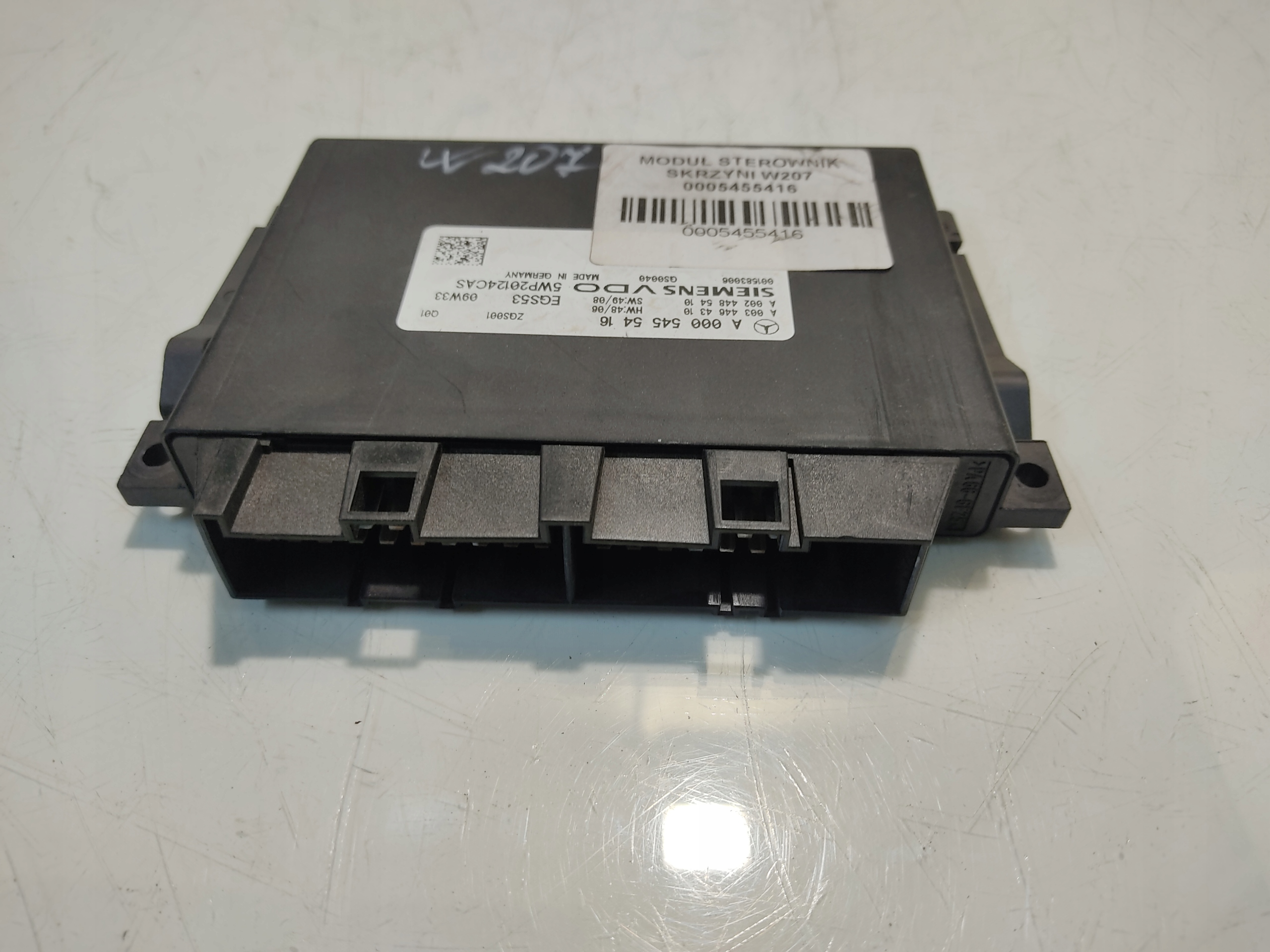 Mercedes W207 W212 Gearbox Control Unit A0005455416