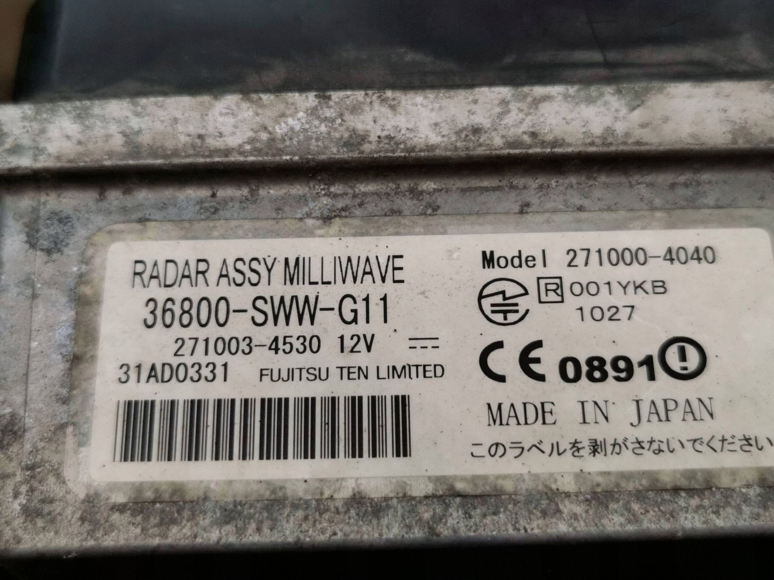 Honda CR-V 2010 Radar Tempomat 36800SWWG11 image 5