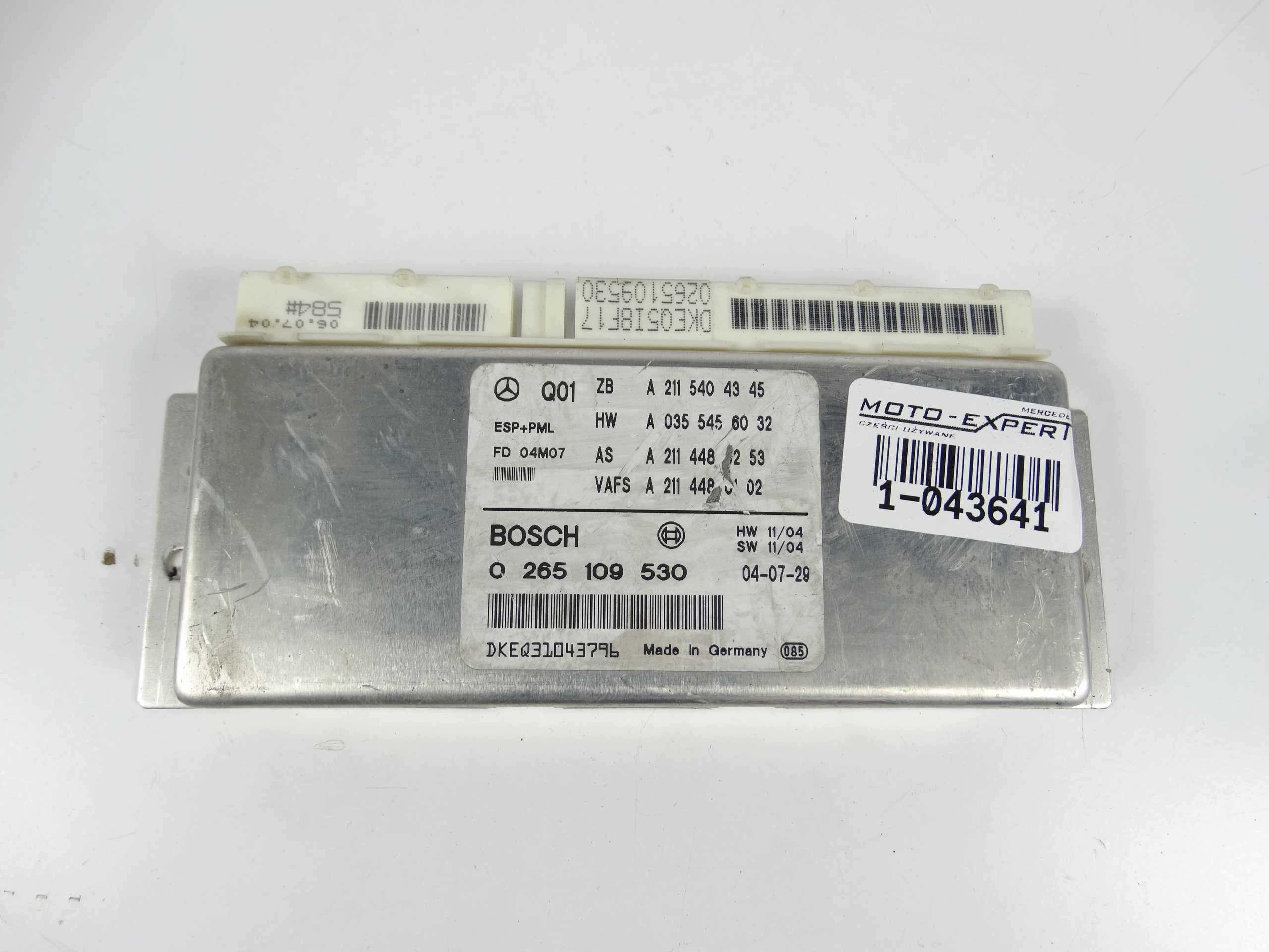 Module ESP Mercedes Classe E W211 A2115404345 image 2