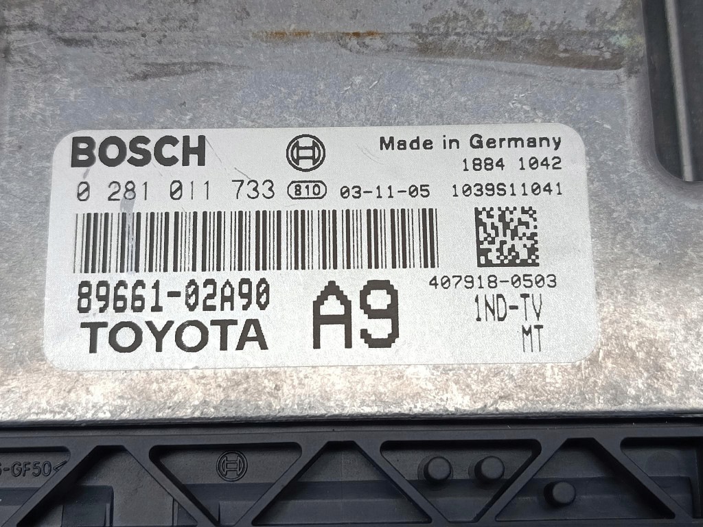 Toyota Corolla E12 1.4 D-4D Steuergerät 89661-02A90 image 4