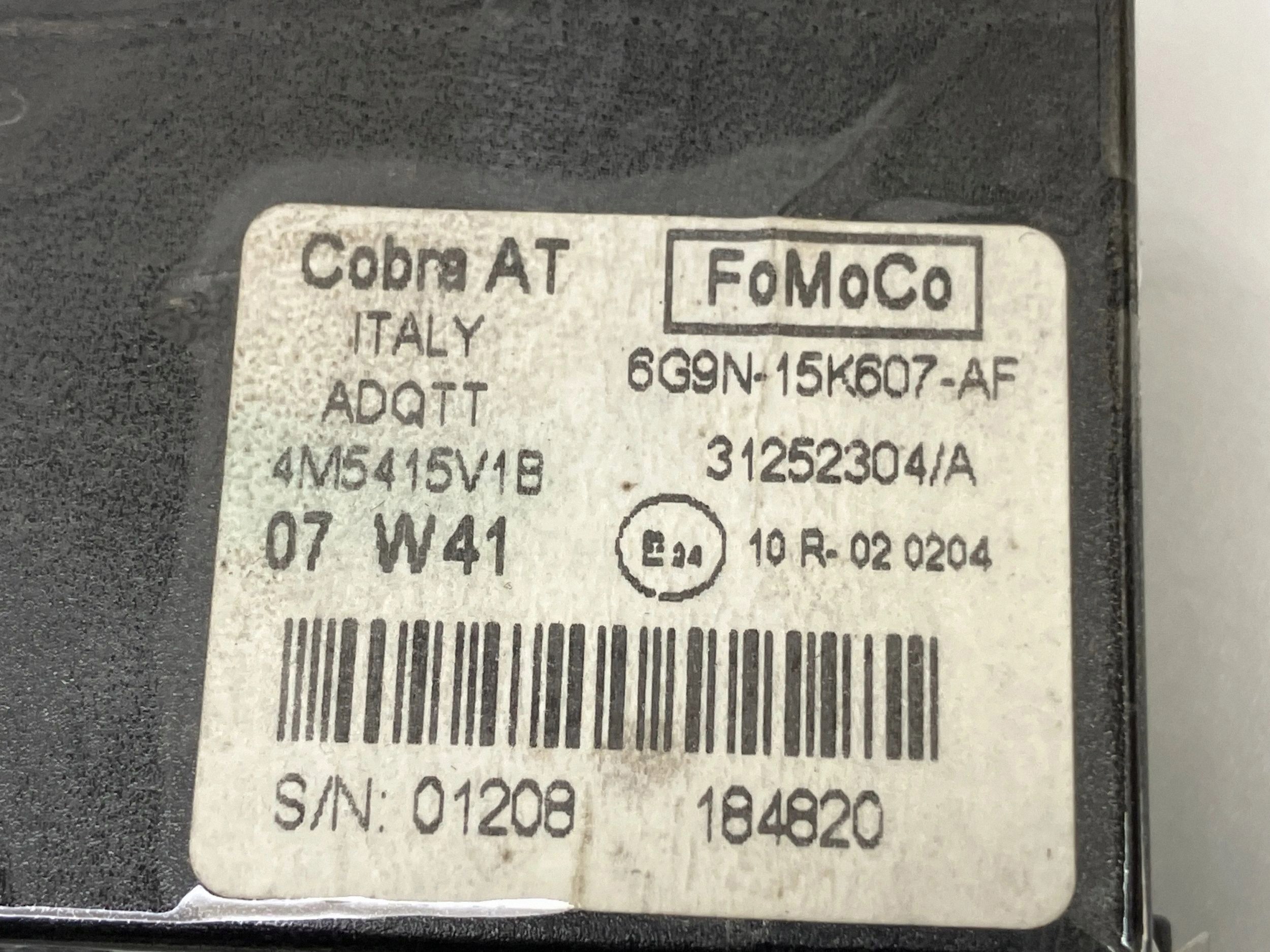 Sensor de Alarme Volvo V70 II 6G9N15K607AF 2.4D 2008 image 6