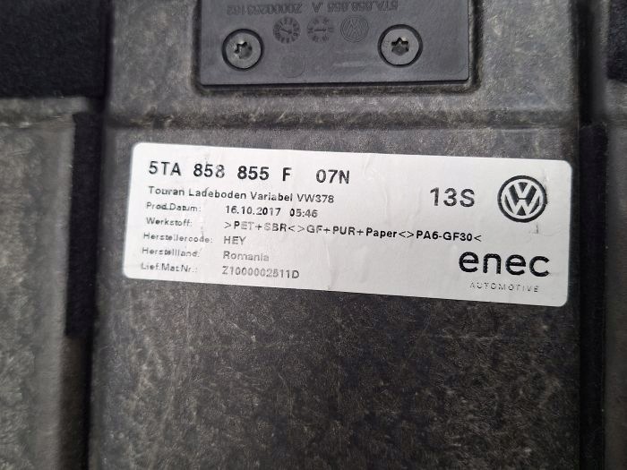 Coffre VW Touran 5T1 5TA858855F 1.4L 2016 image 4