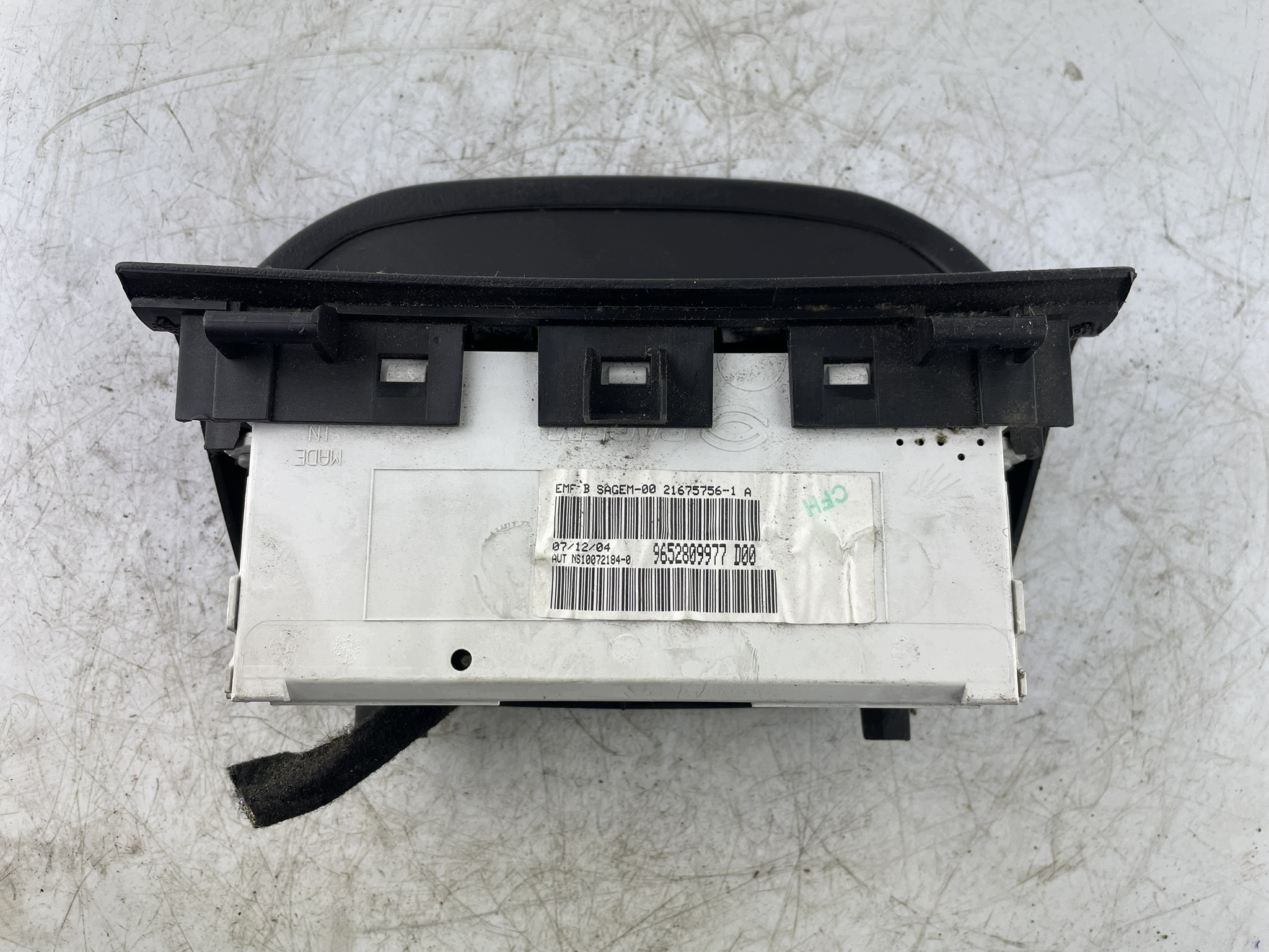 Radio display 9652809977 Peugeot 307 SW 21675756- 1